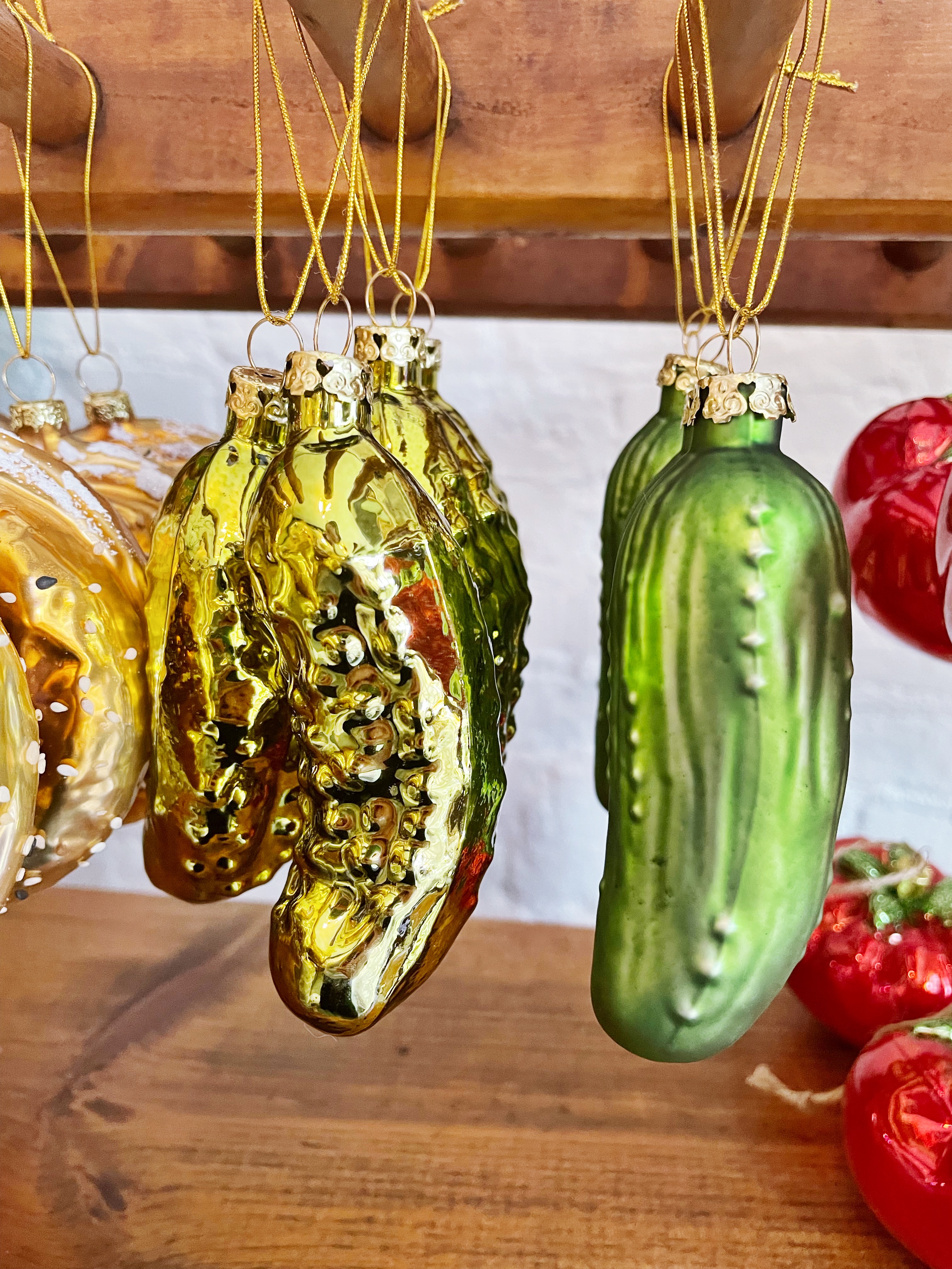 Set of 2 Pickles Ornaments
