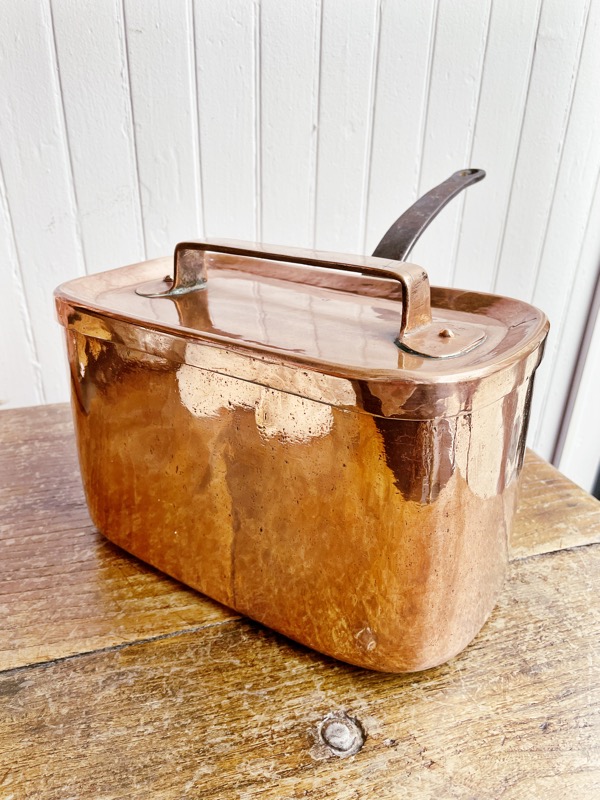Antique French Copper Lidded Daubiere