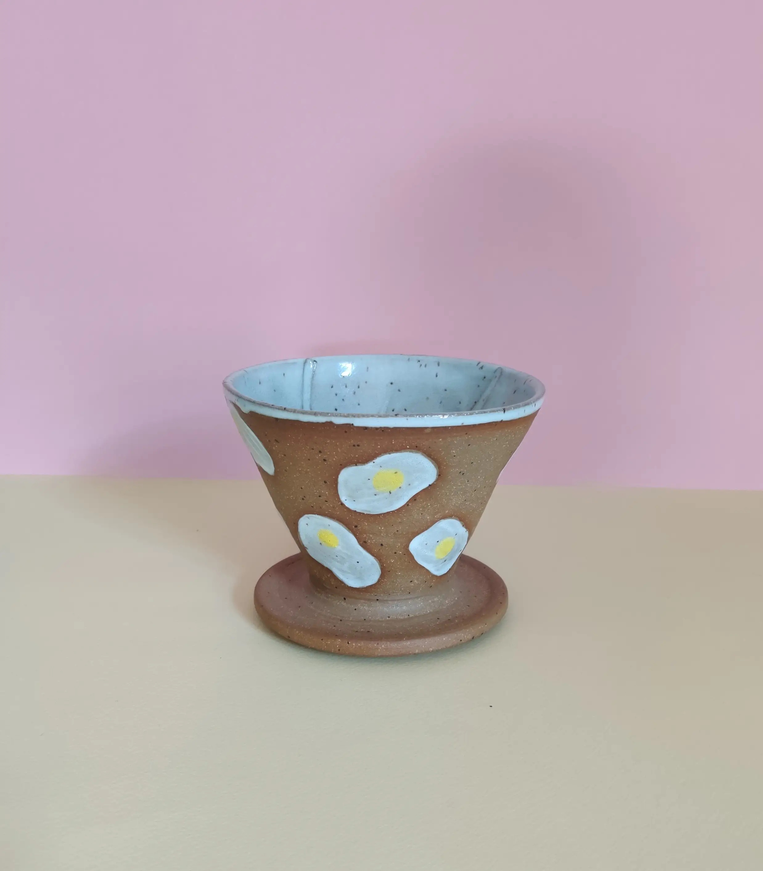 Fried Egg Pour Over Coffee Cone