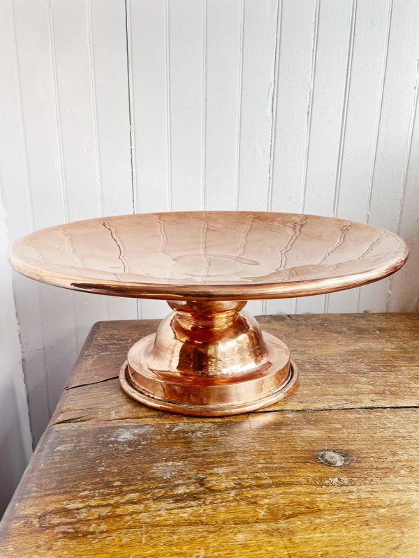 Huge English Victorian Era Copper Display Compote