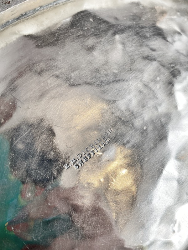 Antique English Silver Plated Serving Bowl from White Star Line Ocean Liner