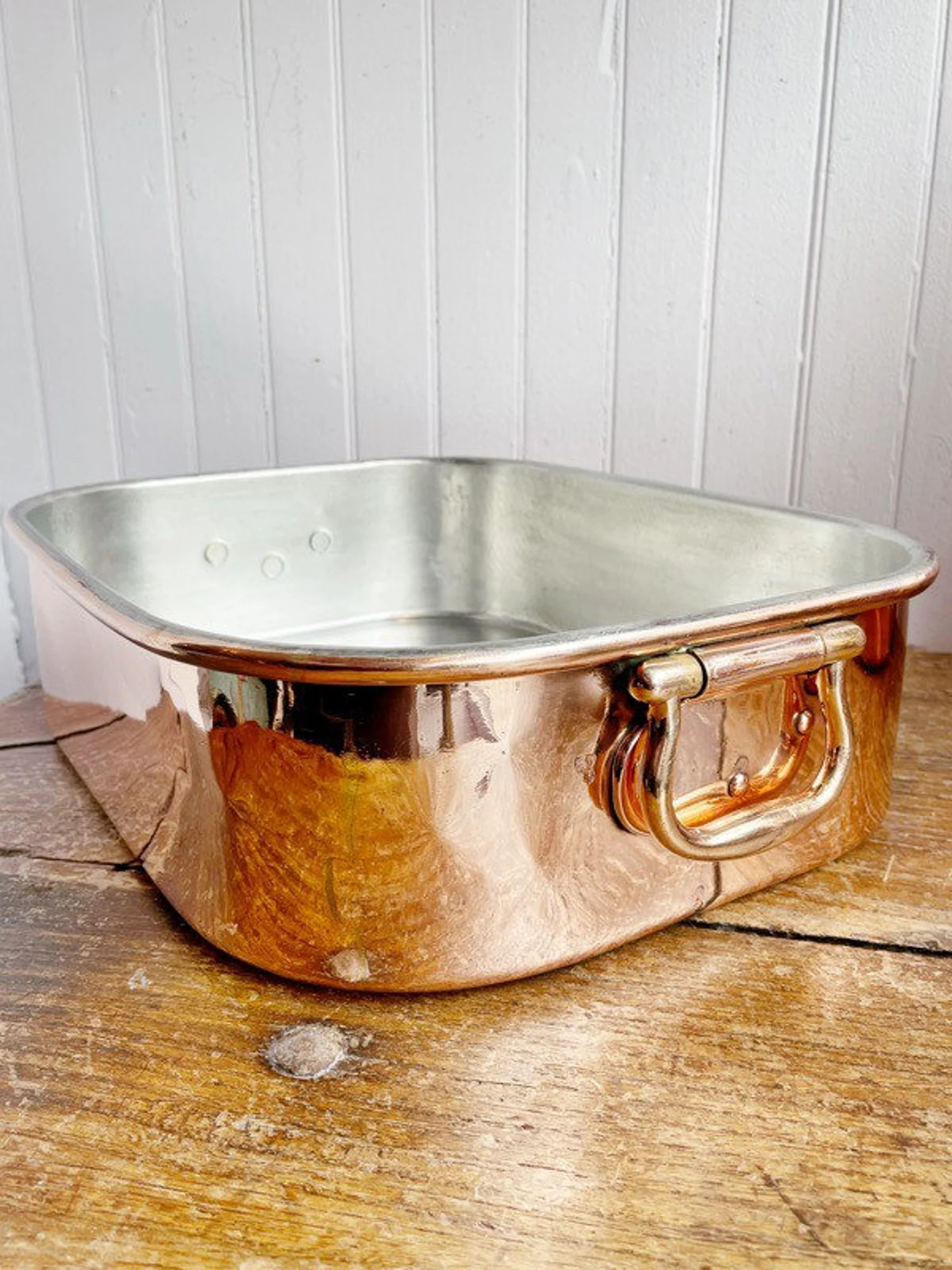 Antique English Copper Roasting Pan