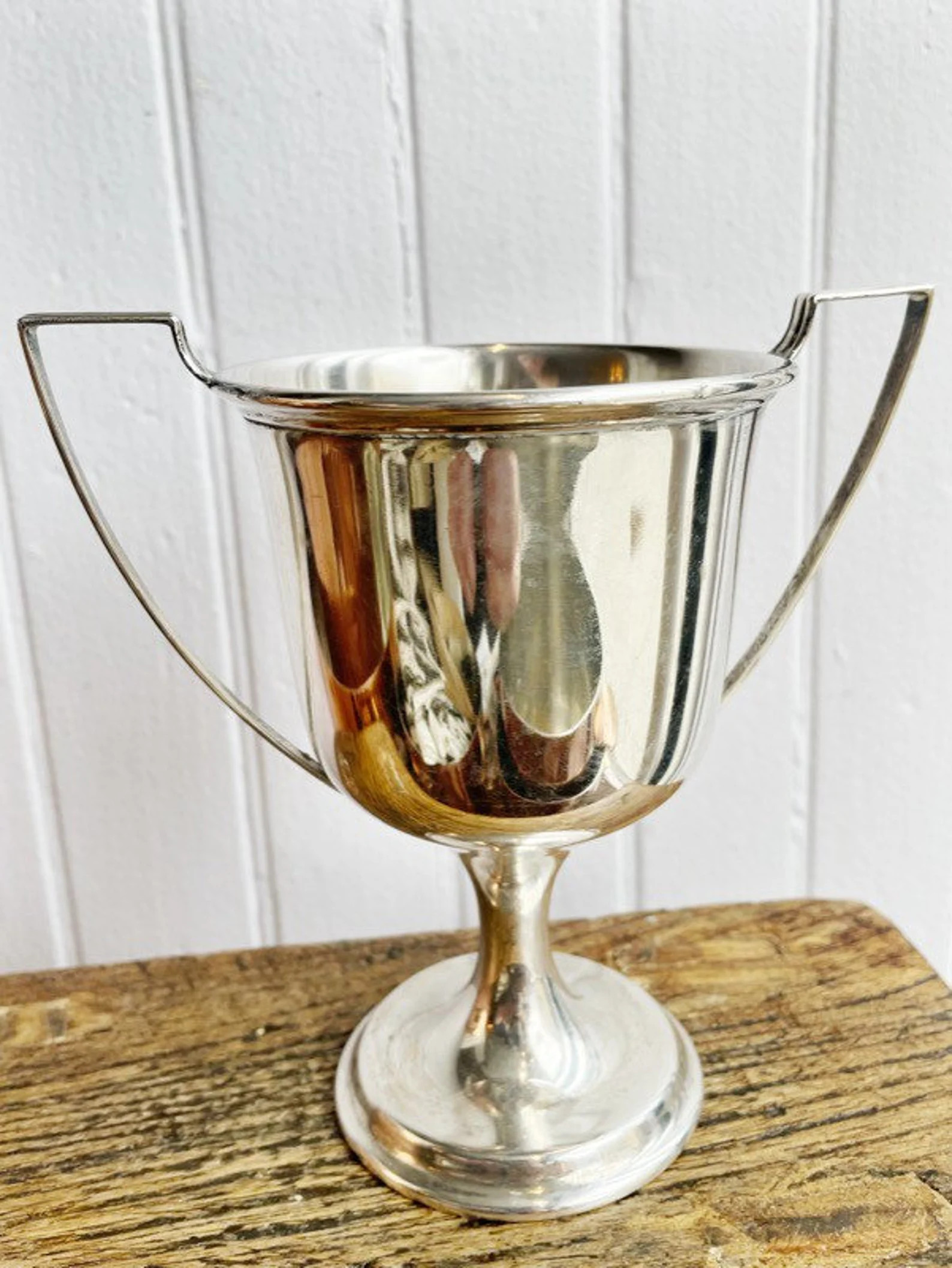 1944 Sterling Silver Boxer Puppy Show Trophy