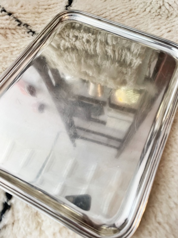 Vintage Silver Plated Serving Tray from Hotel Ritz Paris