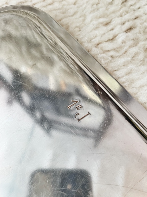 Vintage Silver Plated Serving Tray from Hotel Ritz Paris