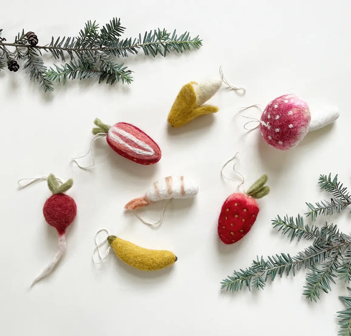 Wool Felt Ornament Set