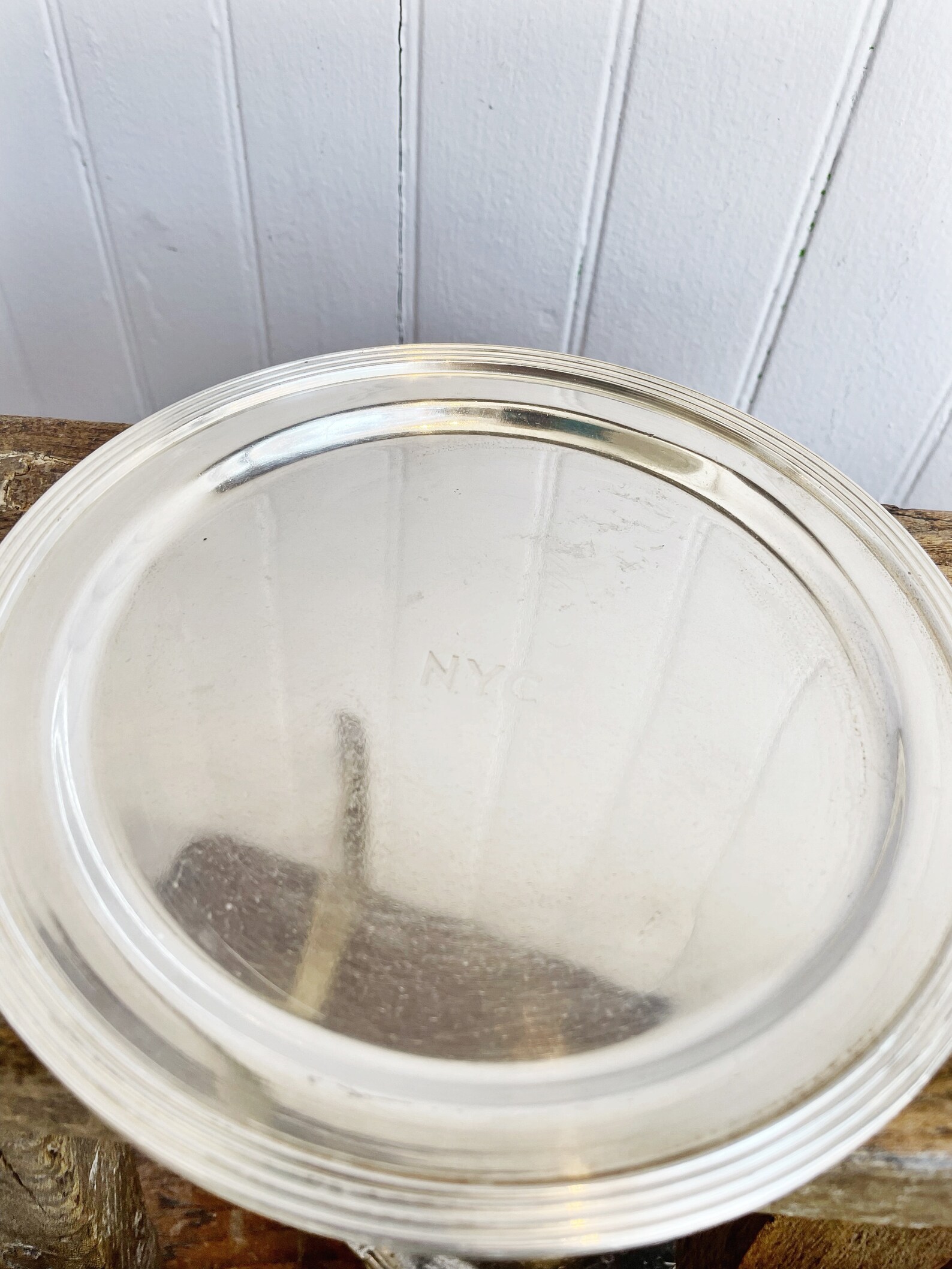 1946 Silver New York Central Railroad Tray
