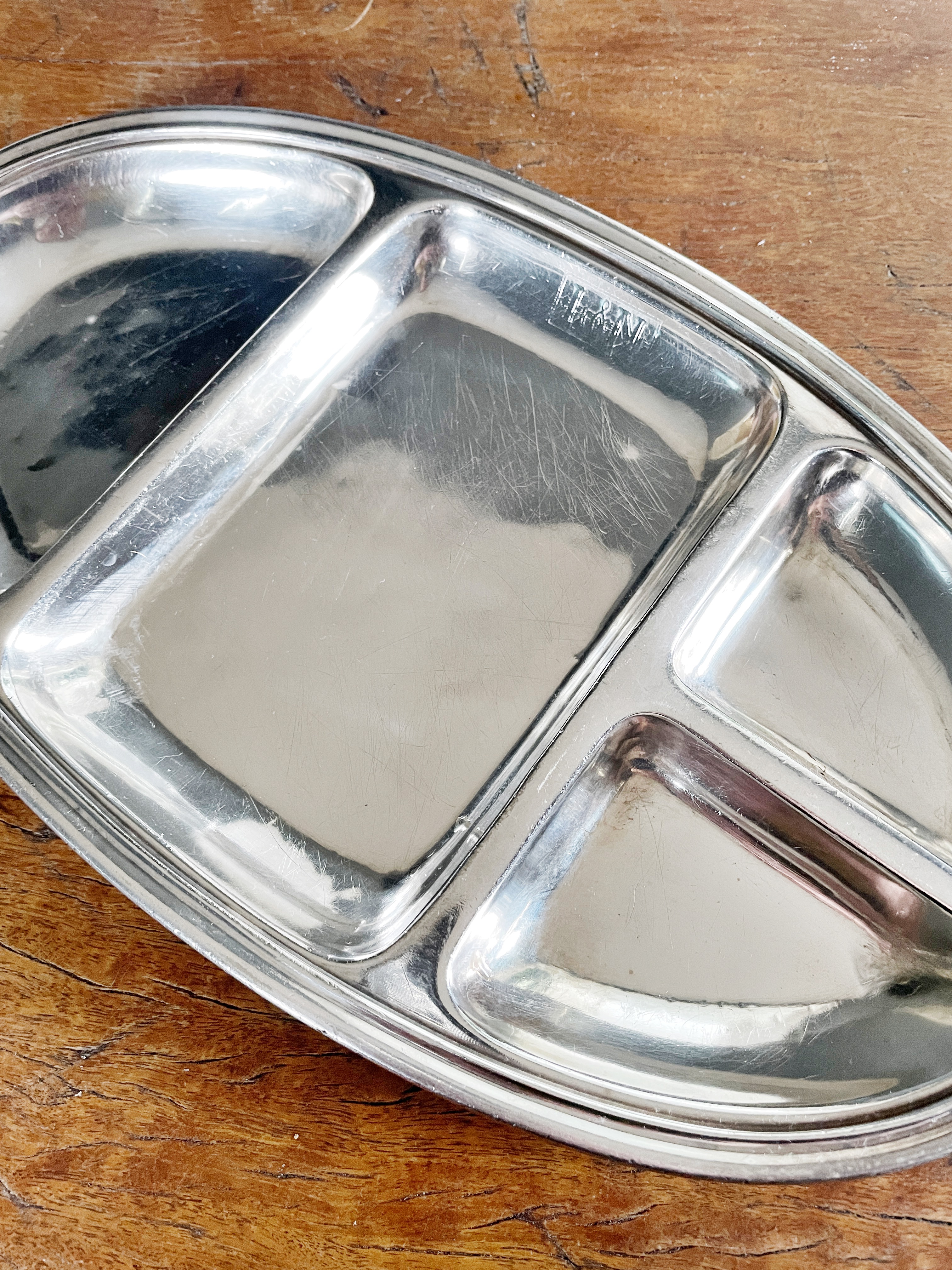 Antique Silver Plated Serving Tray from Louisville and Nashville Railroad