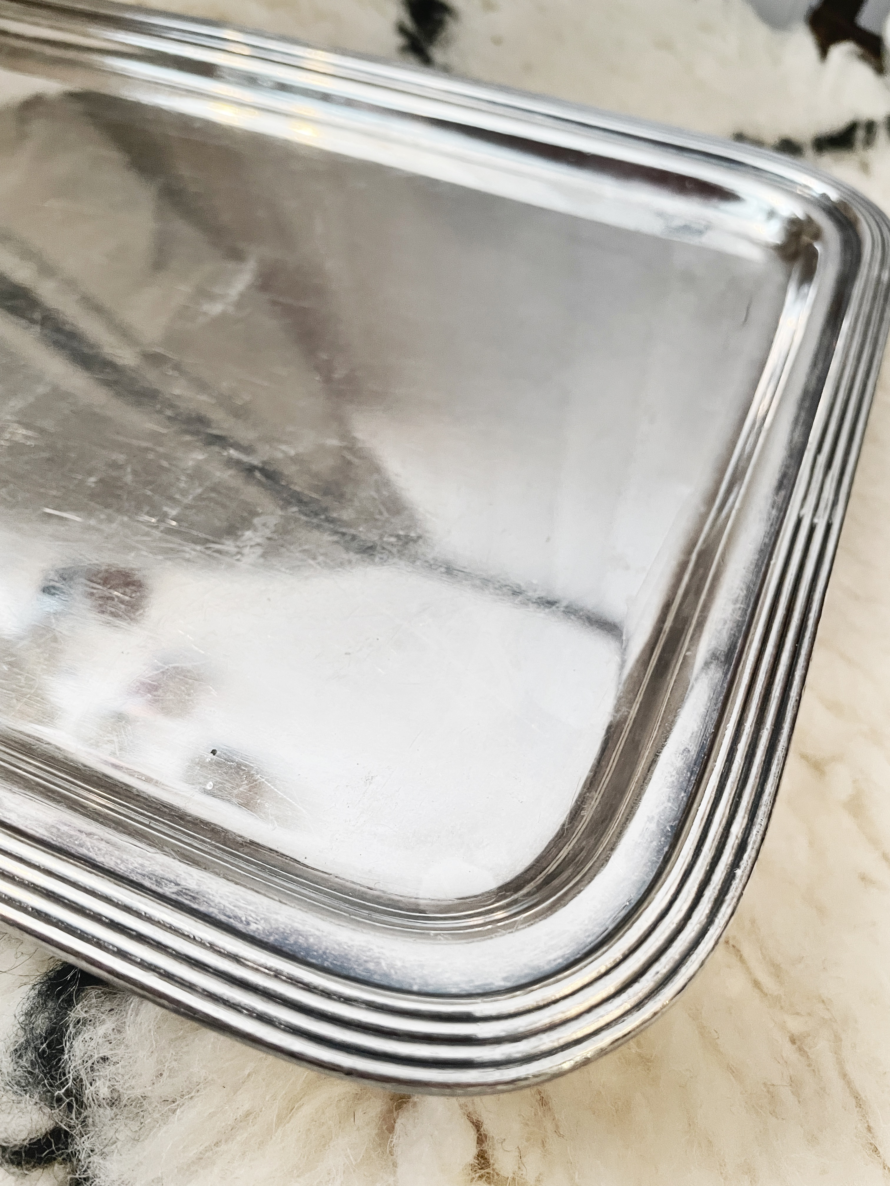 Vintage Silver New York Central Railroad Serving Tray