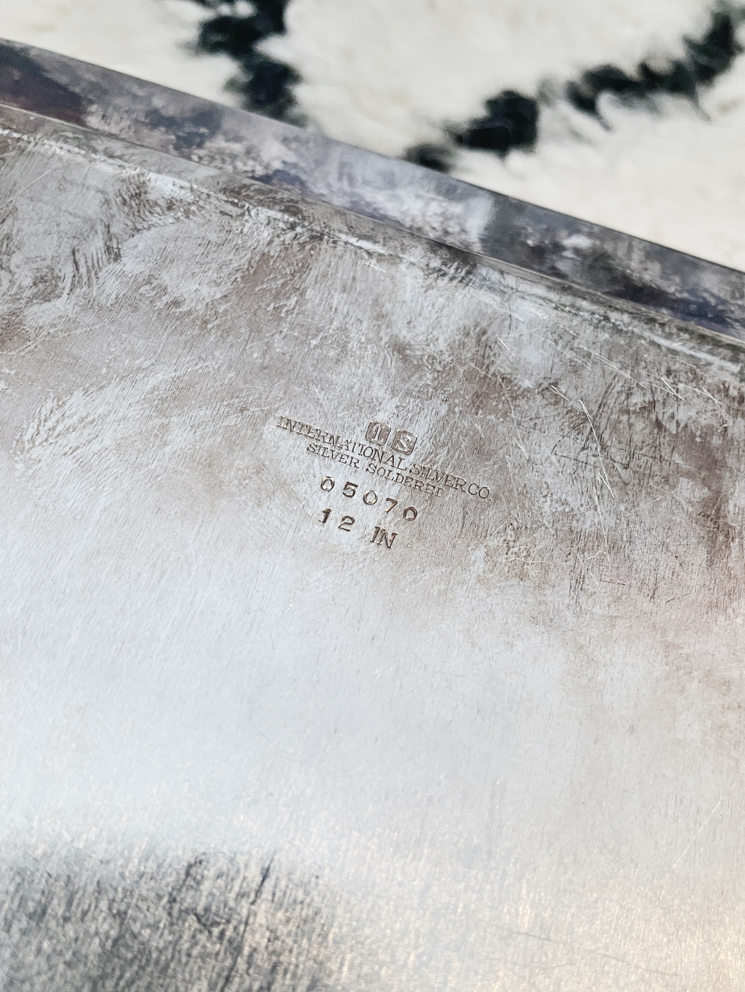 Vintage Silver New York Central Railroad Serving Tray