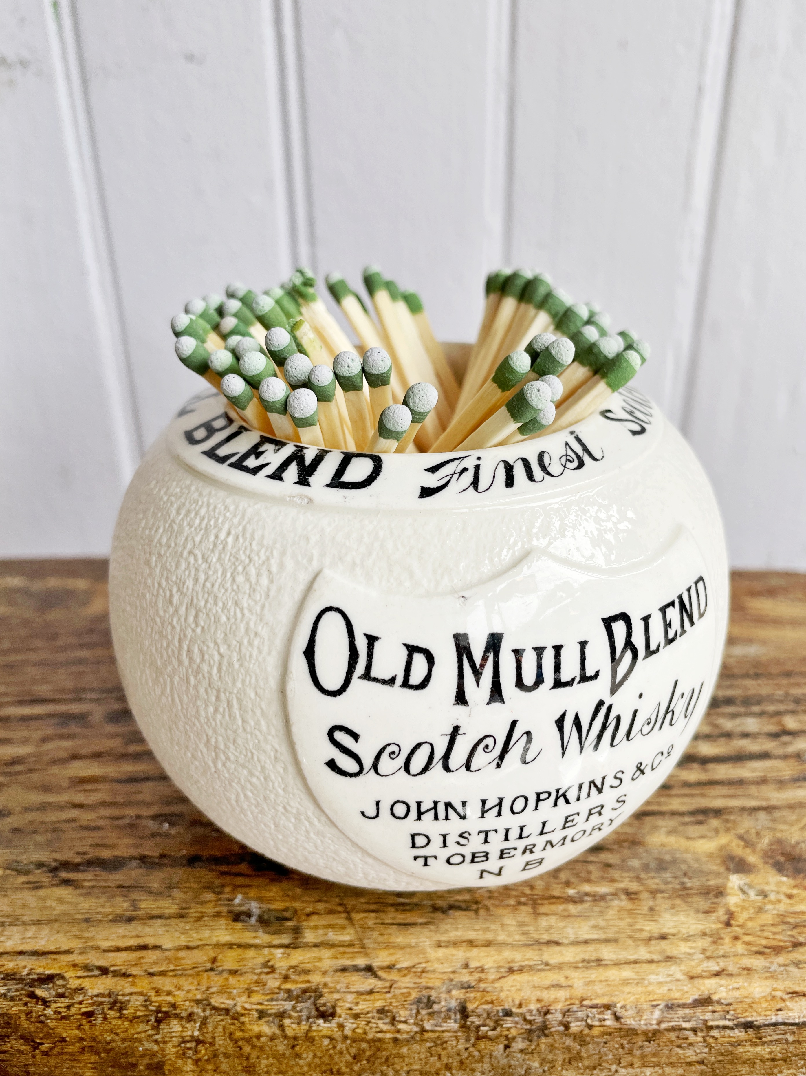 Antique Old Mull Scotch Whisky Advertising Match Striker