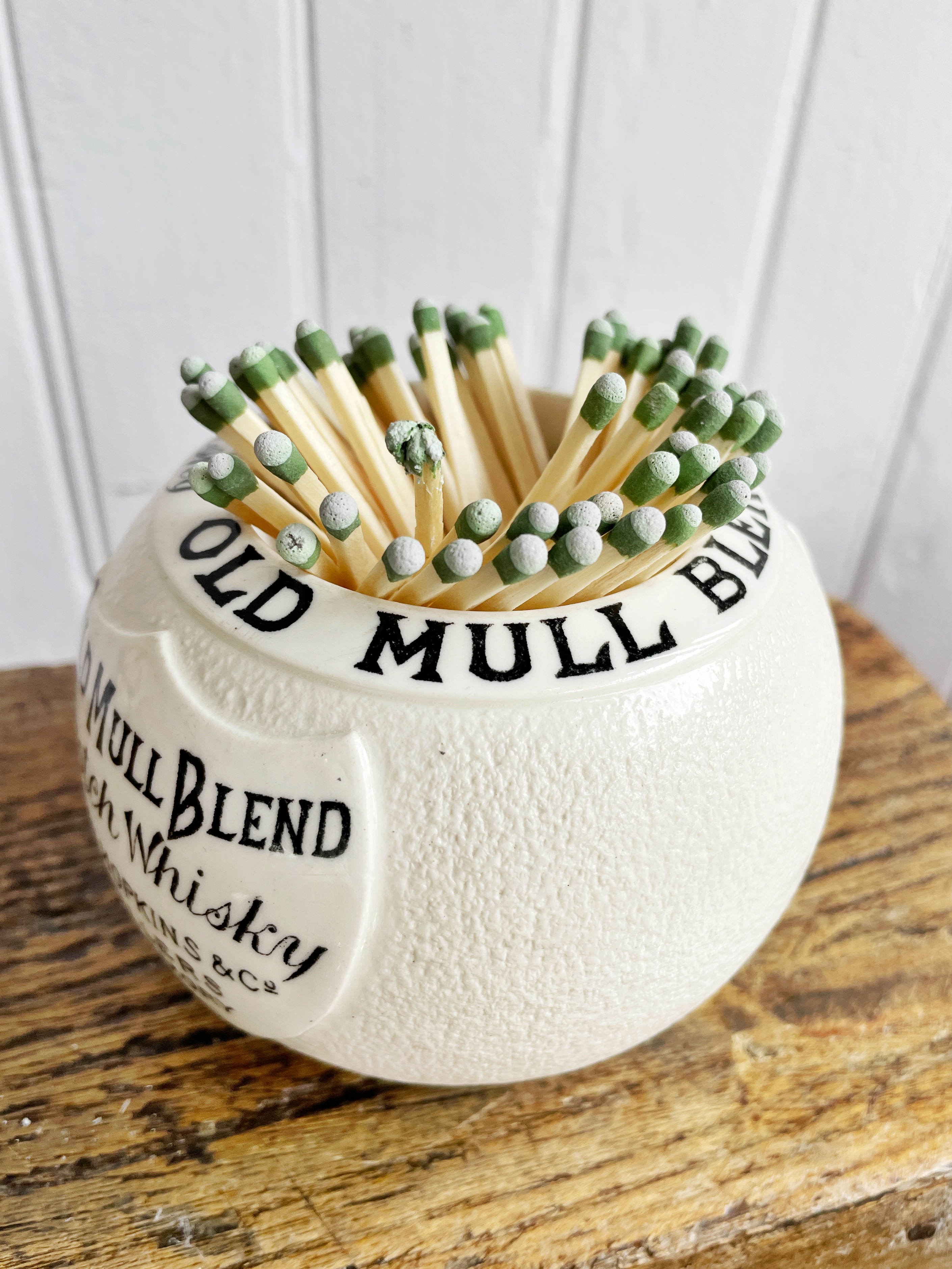 Antique Old Mull Scotch Whisky Advertising Match Striker
