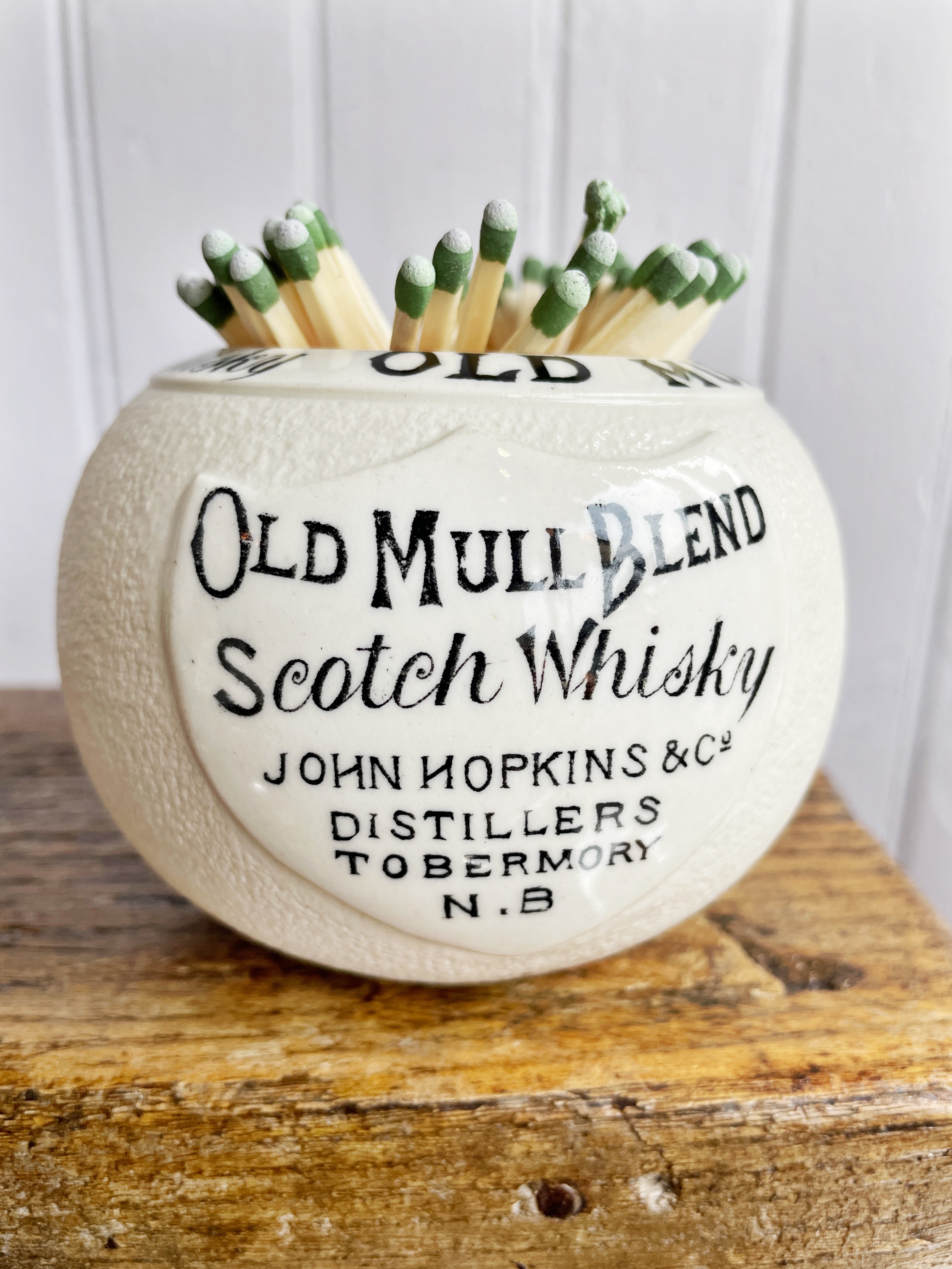 Antique Old Mull Scotch Whisky Advertising Match Striker