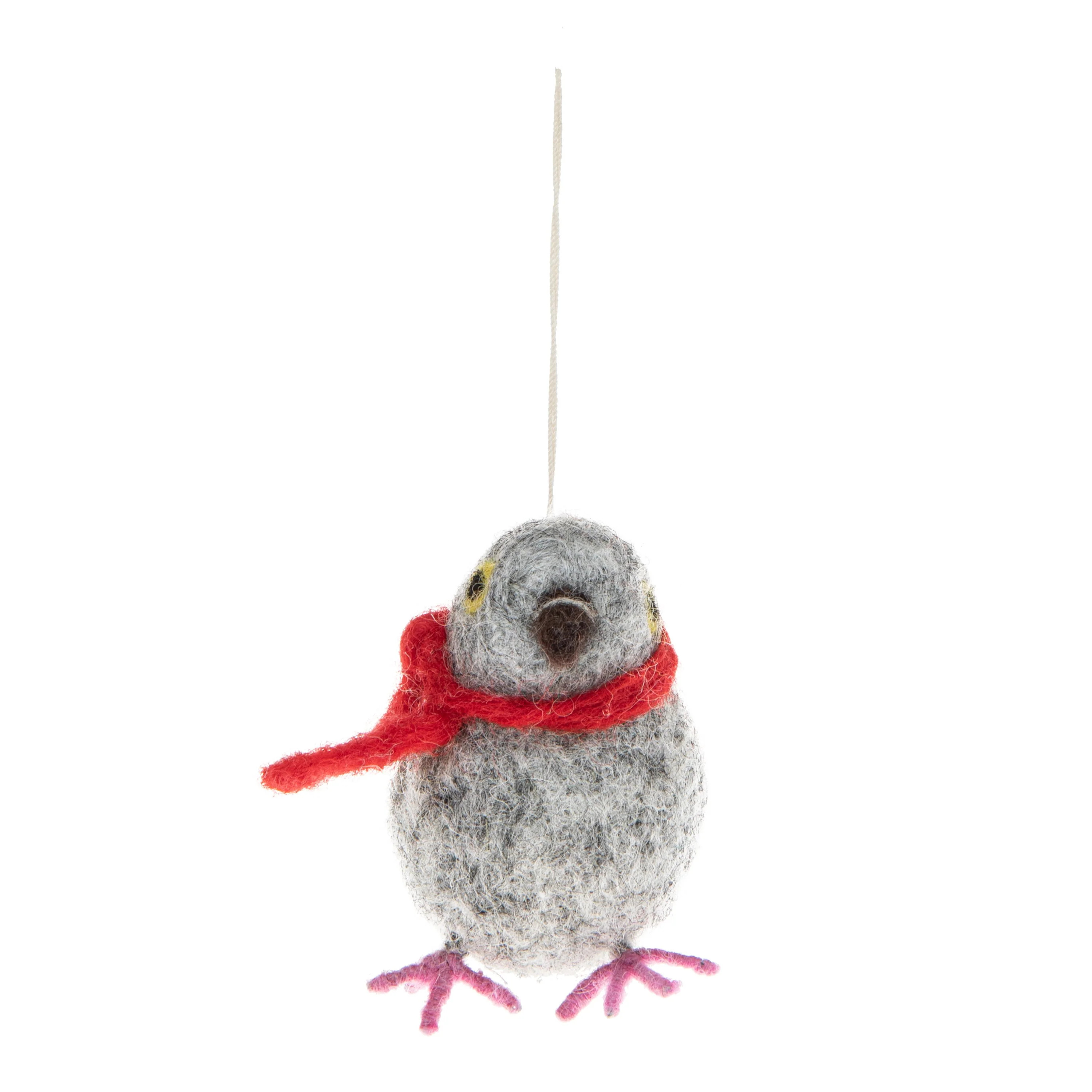 Felted Pigeon Ornament