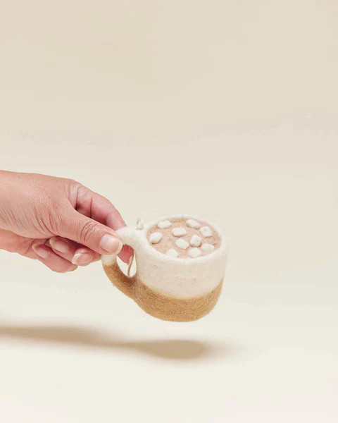 Felted Hot Cocoa Mug Ornament