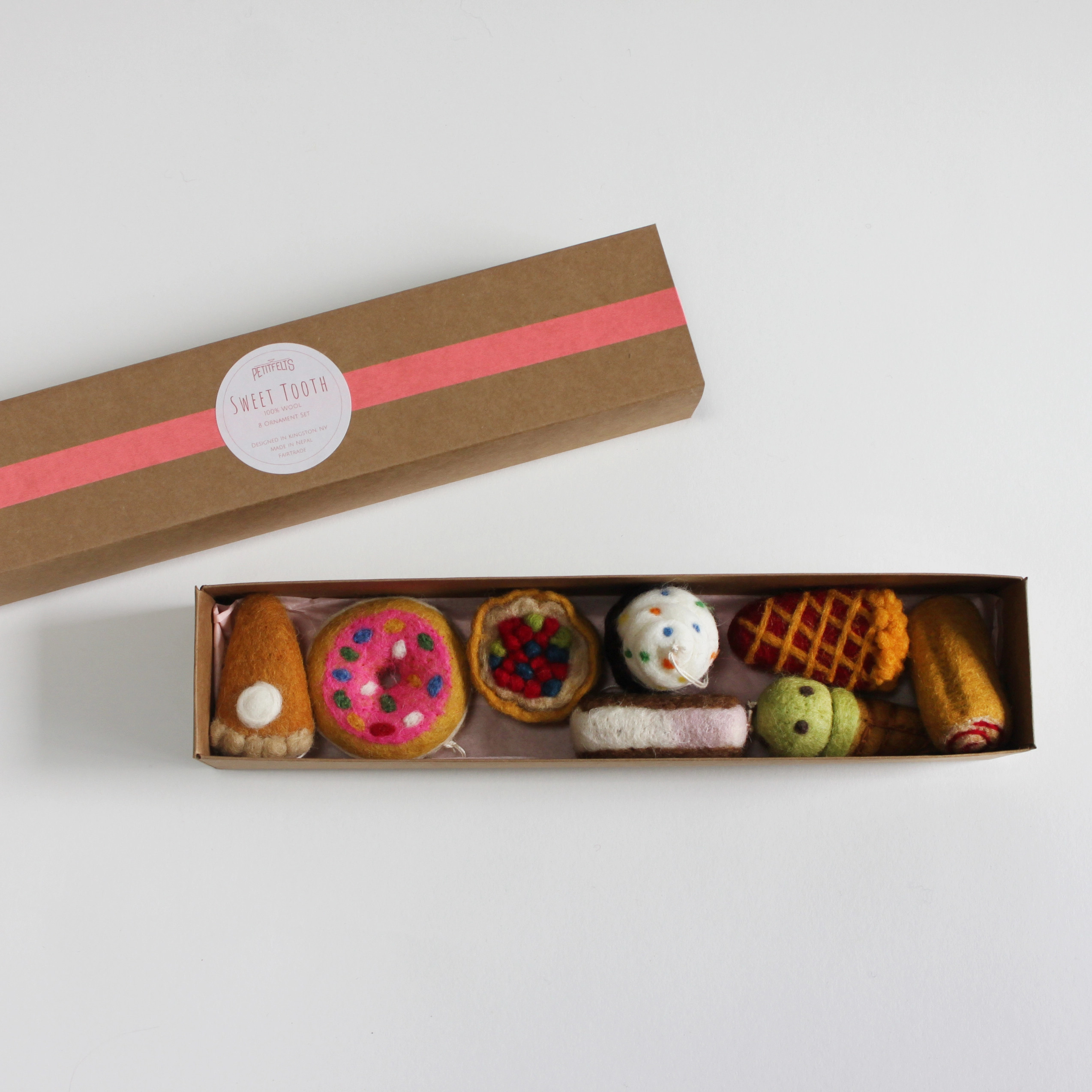 Wool Felt Sweet Tooth Ornament Set