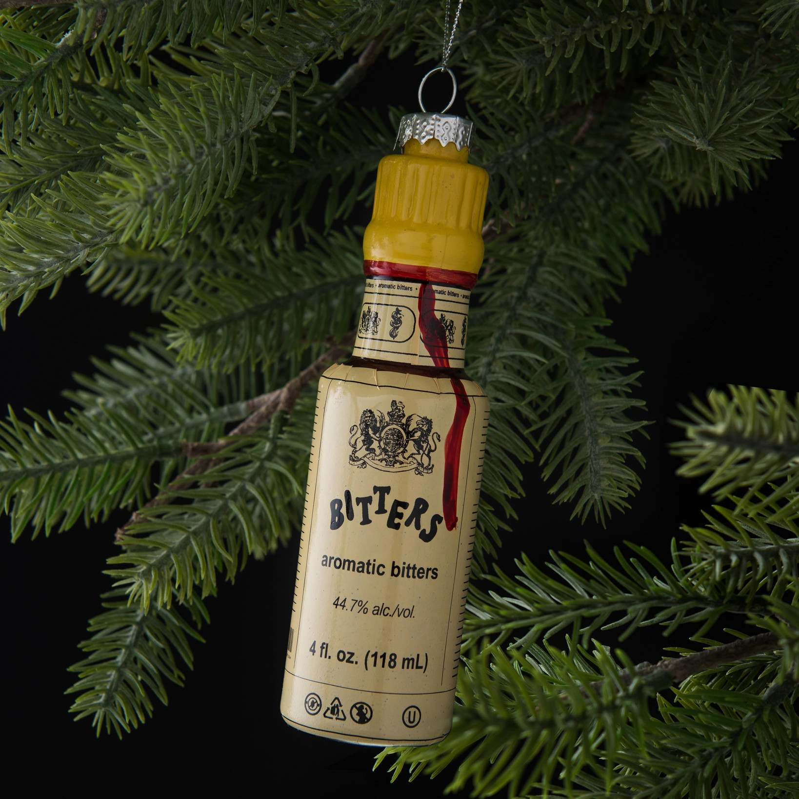 Bitters Bottle Cocktail Holiday Ornament 