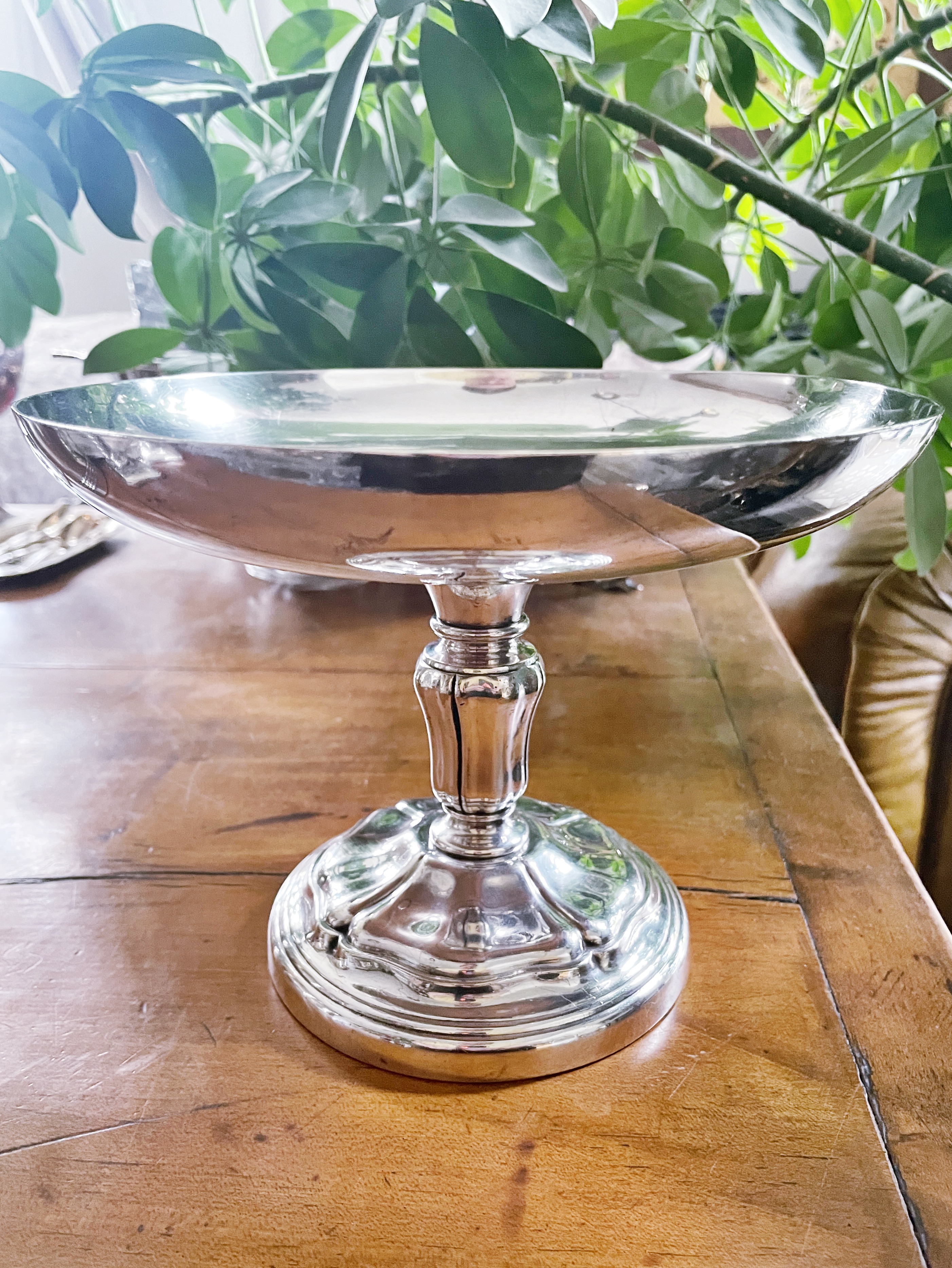 Antique Christofle Silver Plated Compote from Windsor Hotel Paris