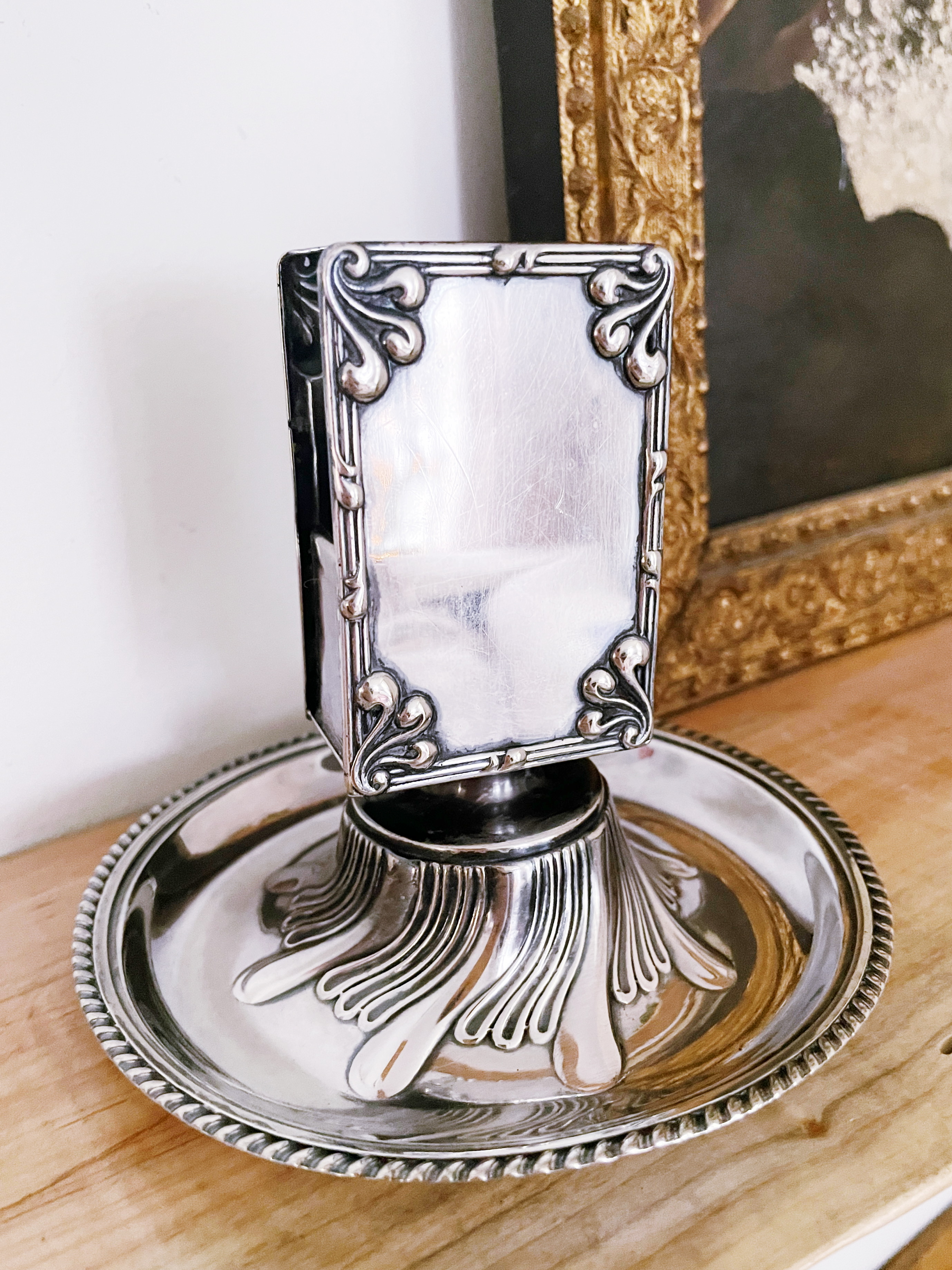 Antique Tiffany and Co Silver Plated Matchbox Holder - Batterby House