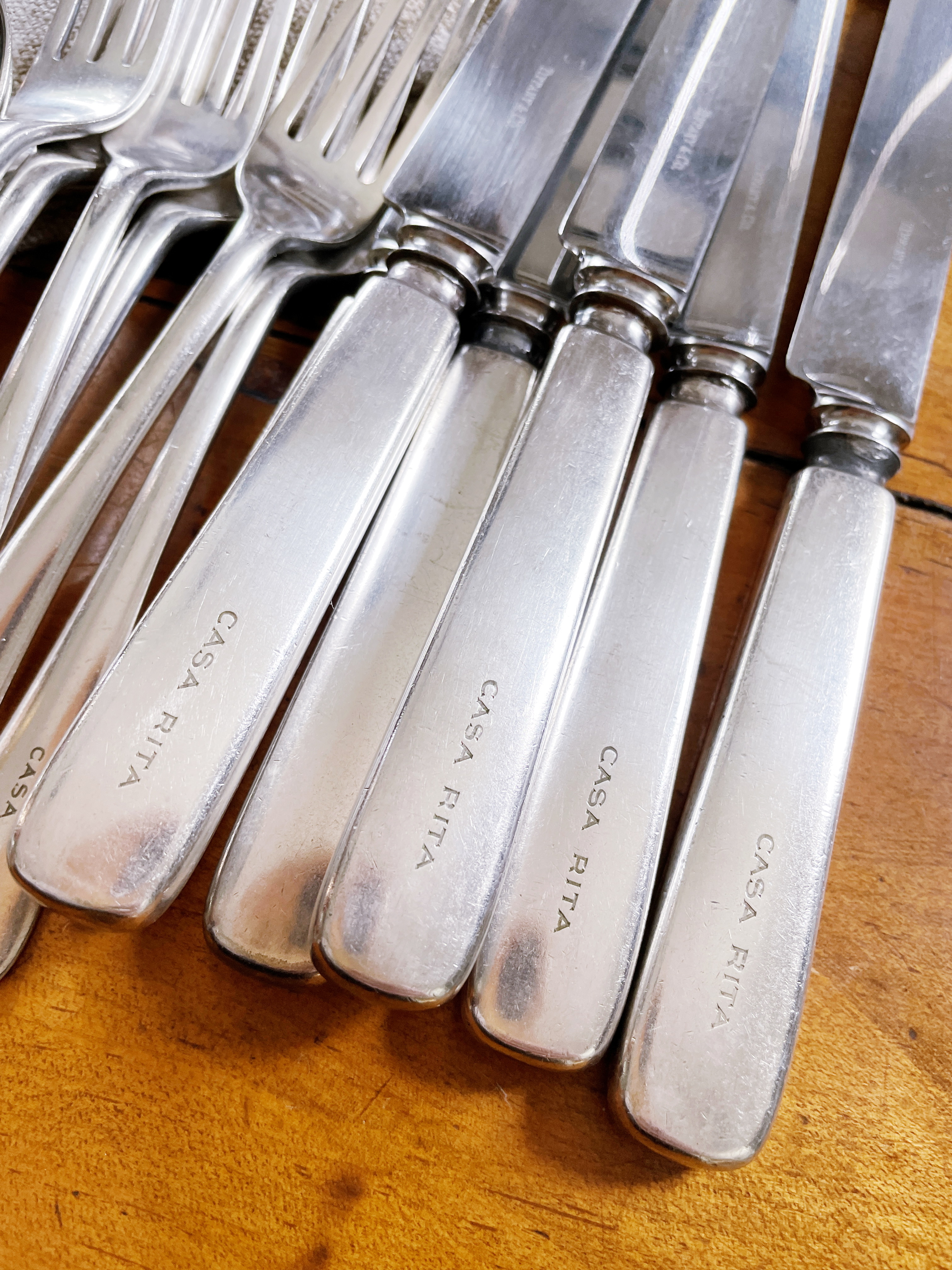 Antique Silver Plated Tiffany & Co Flatware Service from Casa Rita