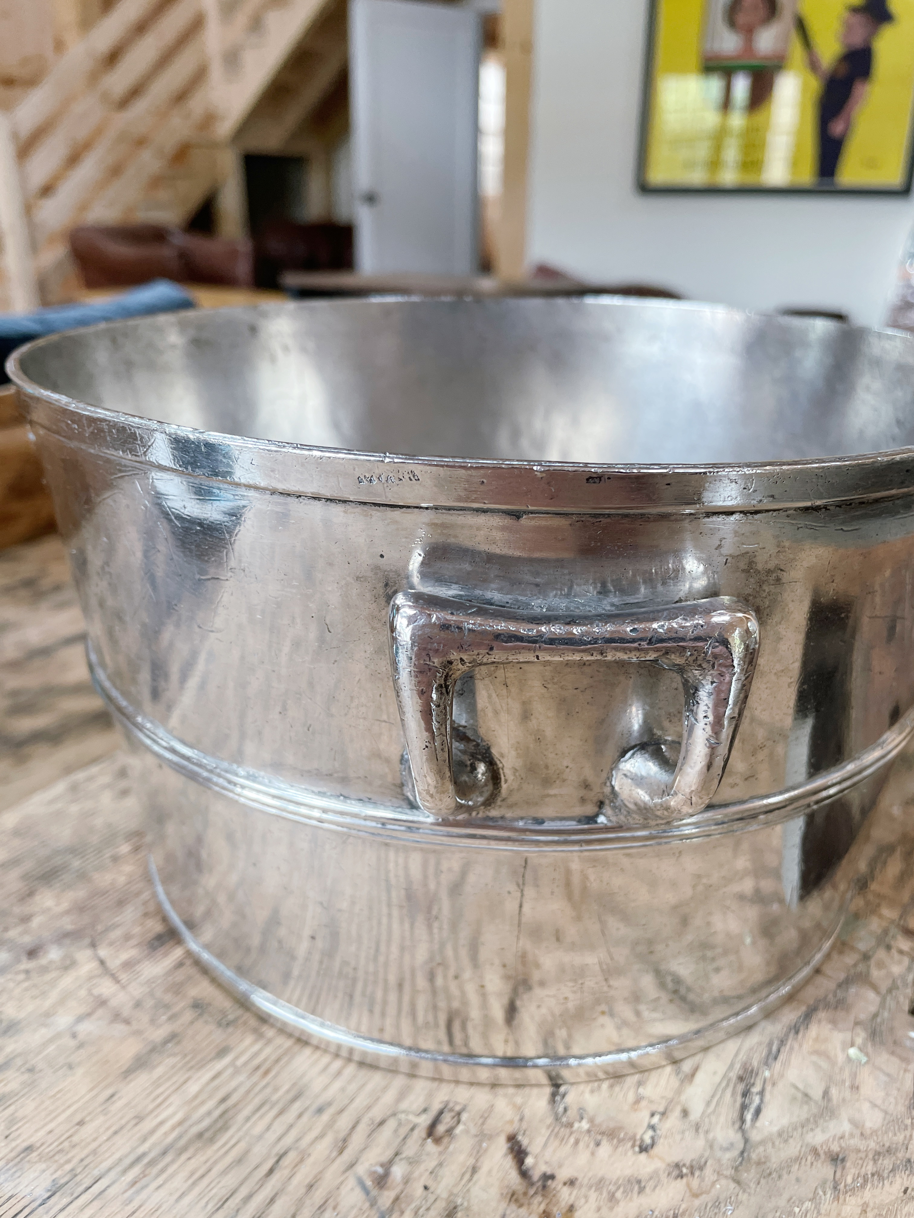 Antique Silver Plated Ice Bucket from Bismarck Garden Chicago