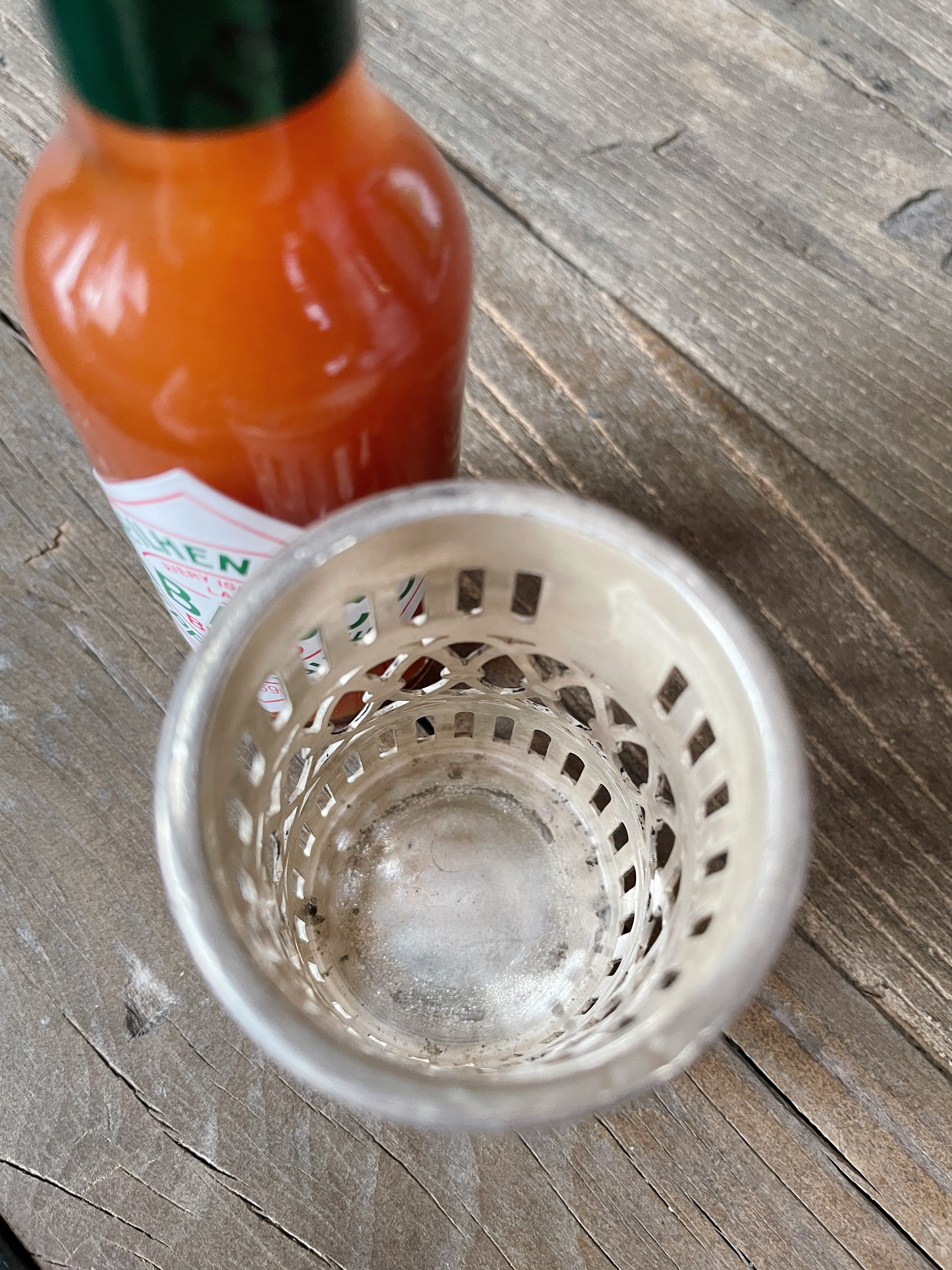 1924 Silver Plated Hotel Traymore Tabasco Bottle Holder