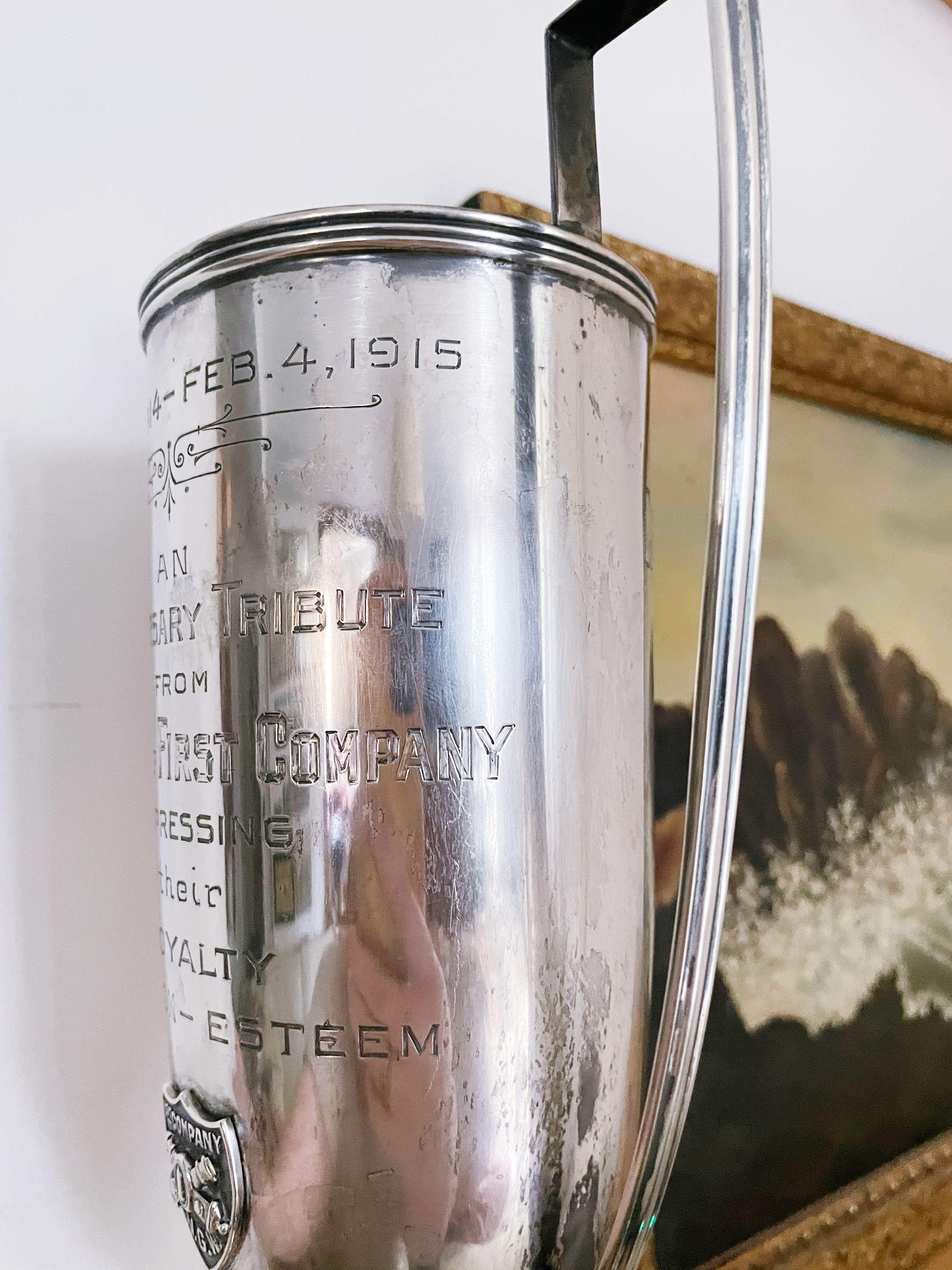 1915 Sterling Silver Washington State National Guard Trophy