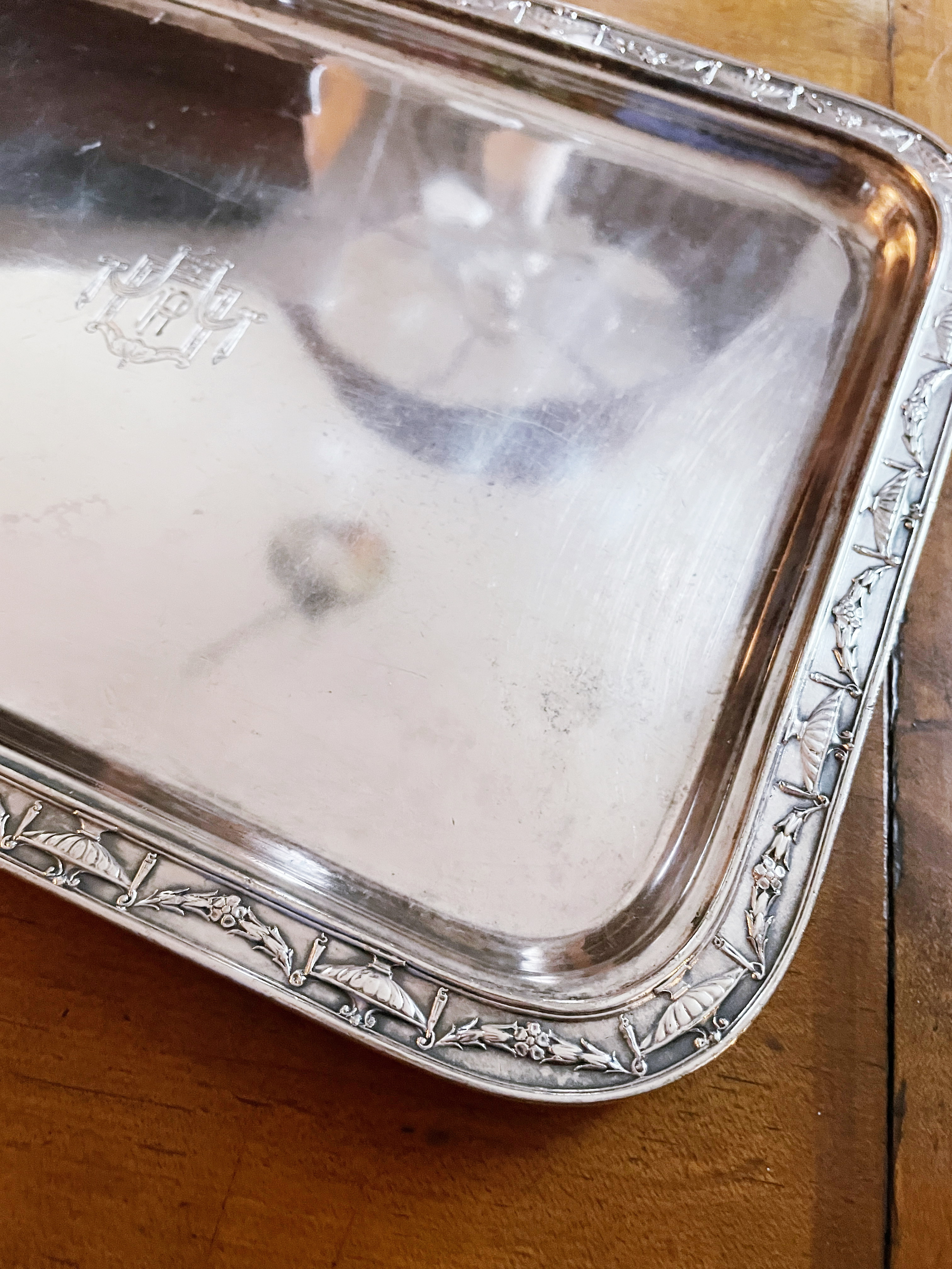 Antique Silver Plated Serving Platter from The Hotel Pennsylvania NYC
