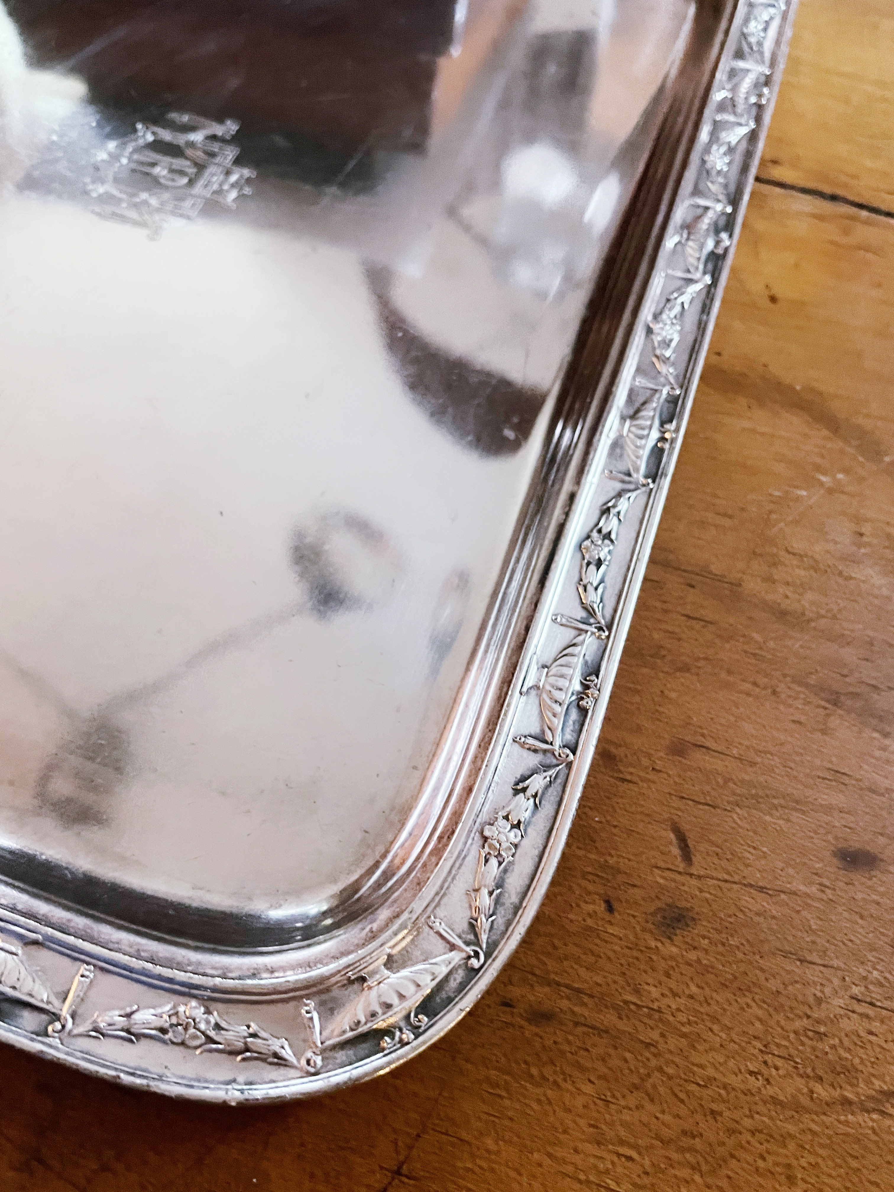 Antique Silver Plated Serving Platter from The Hotel Pennsylvania NYC
