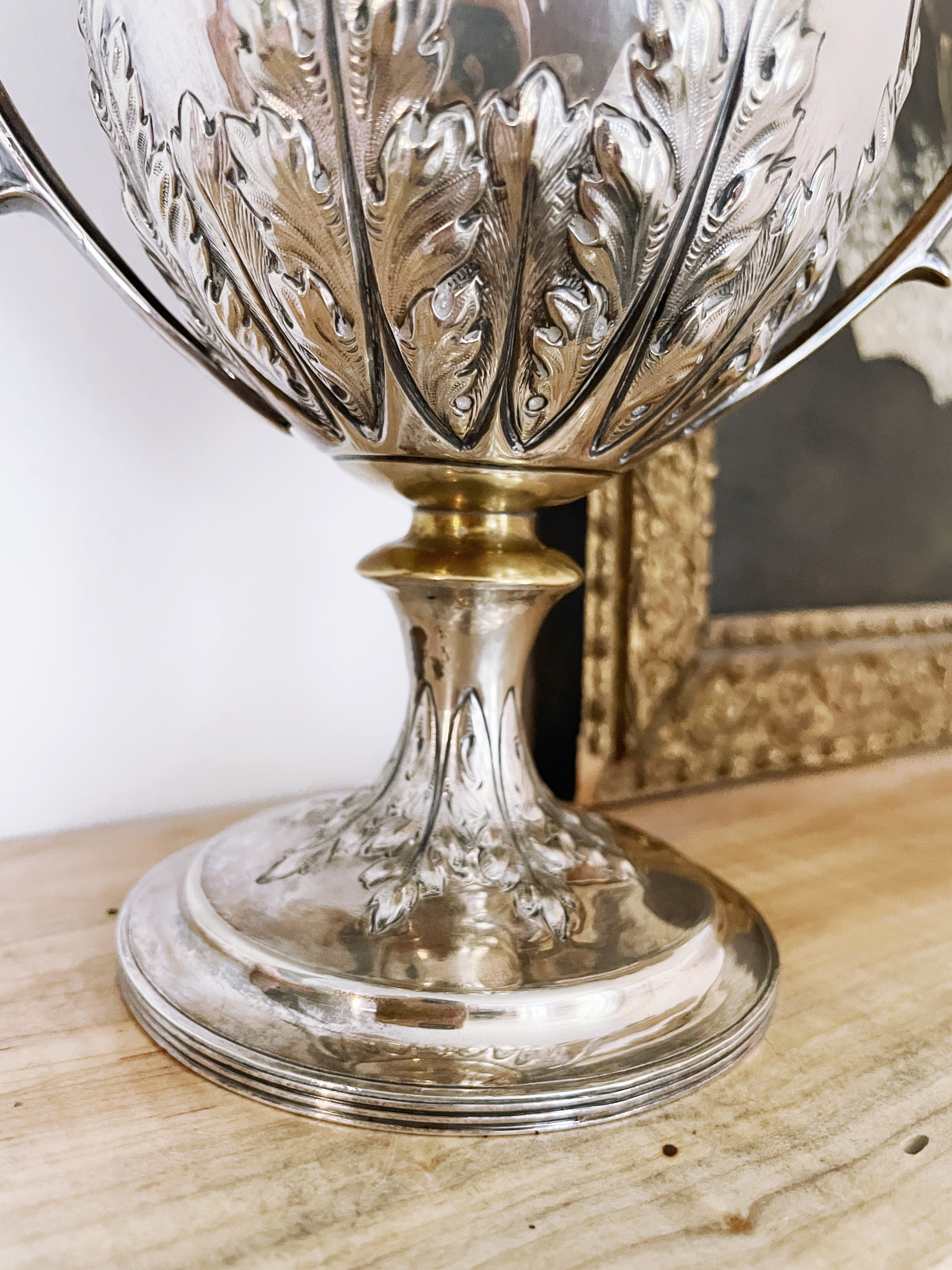 1898 Silver Plated English Football Trophy