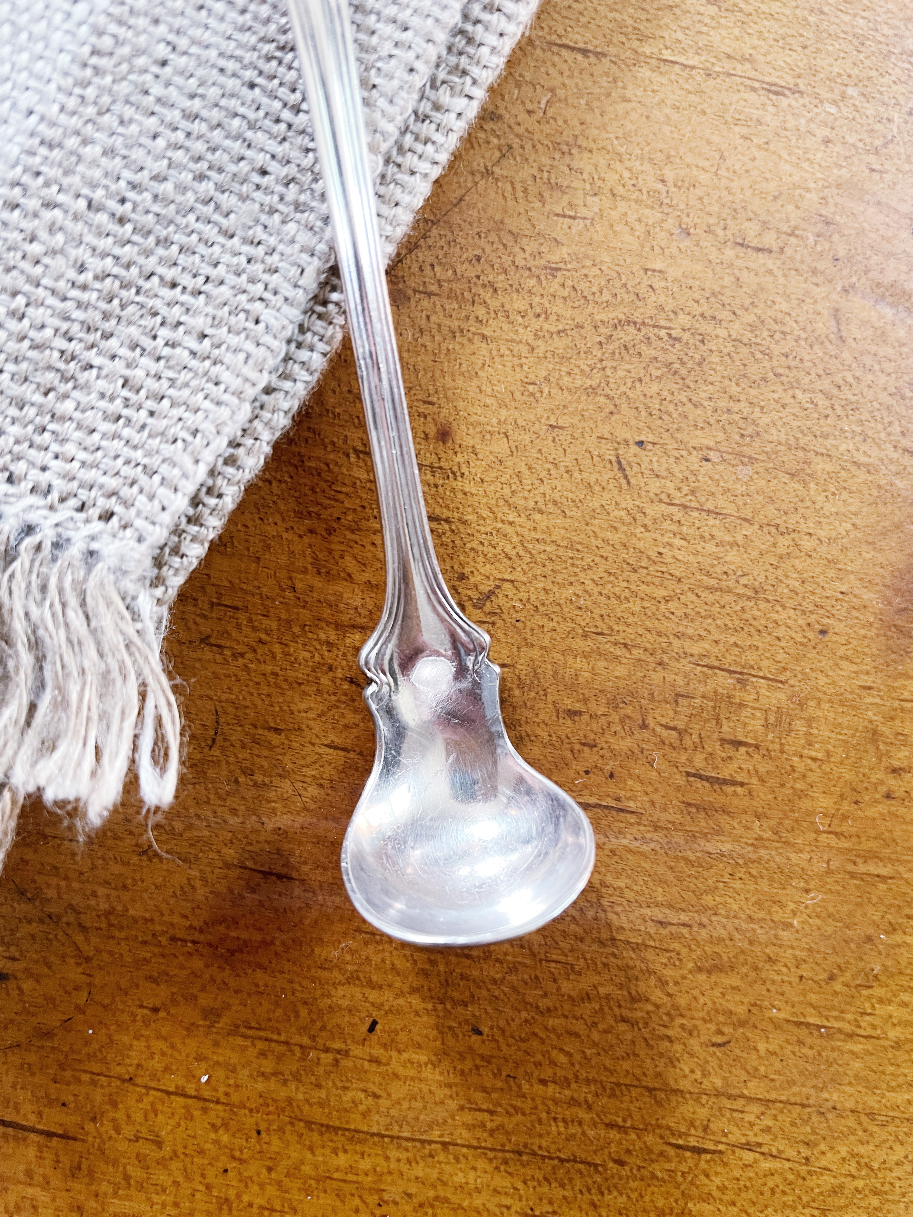 Antique Silver Plated Illinois Central Railroad Mustard Ladle