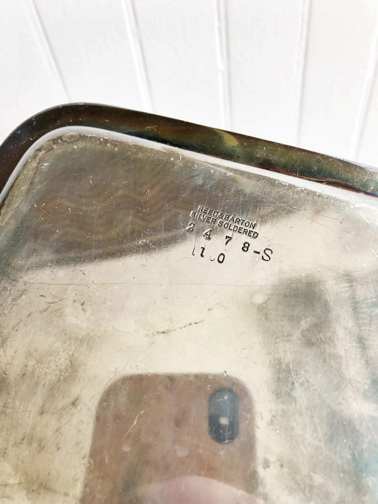 Antique Silver Plated Tray from The Parker House Hotel Boston