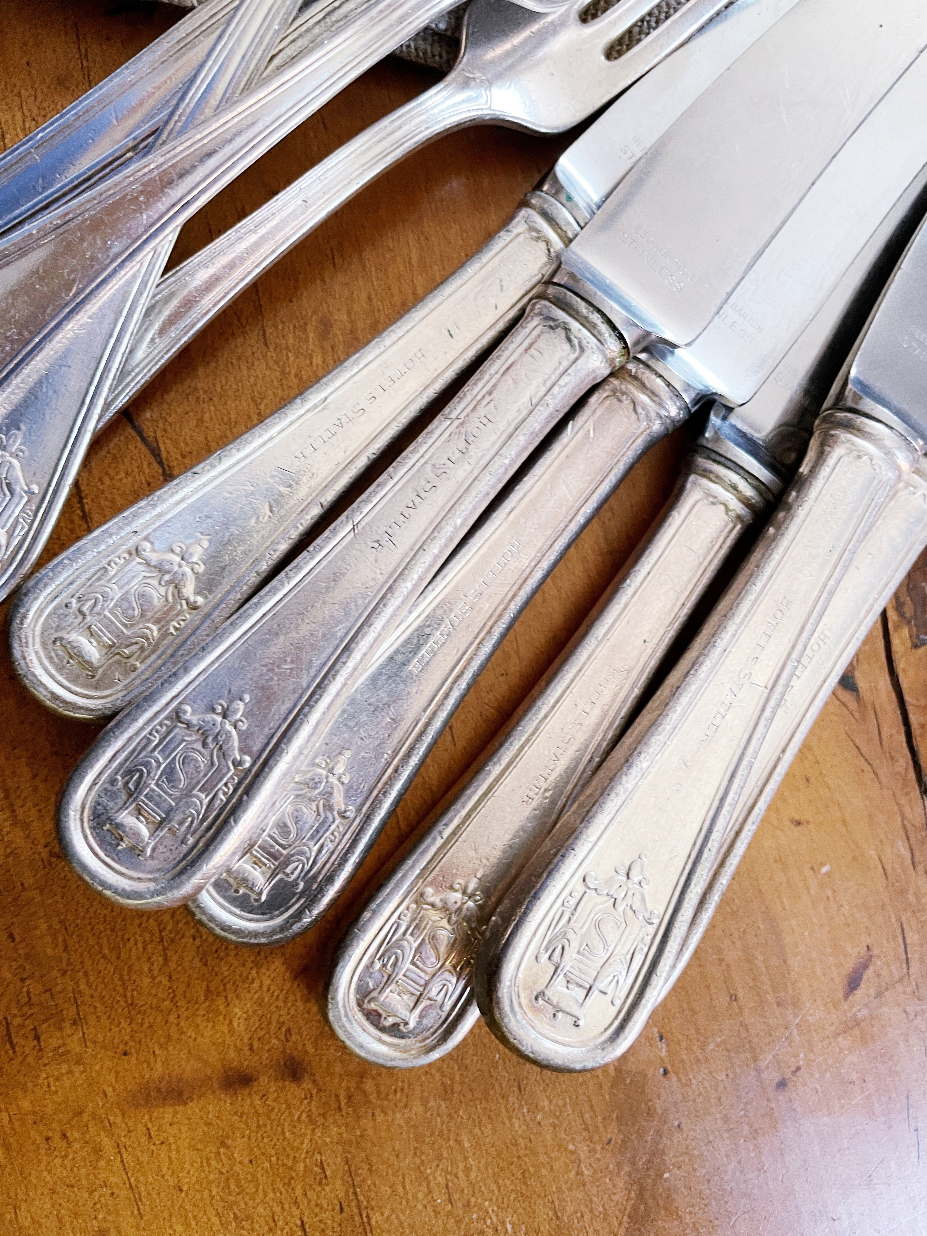 Service for 6 Silver Plated Flatware from The Statler Hotel