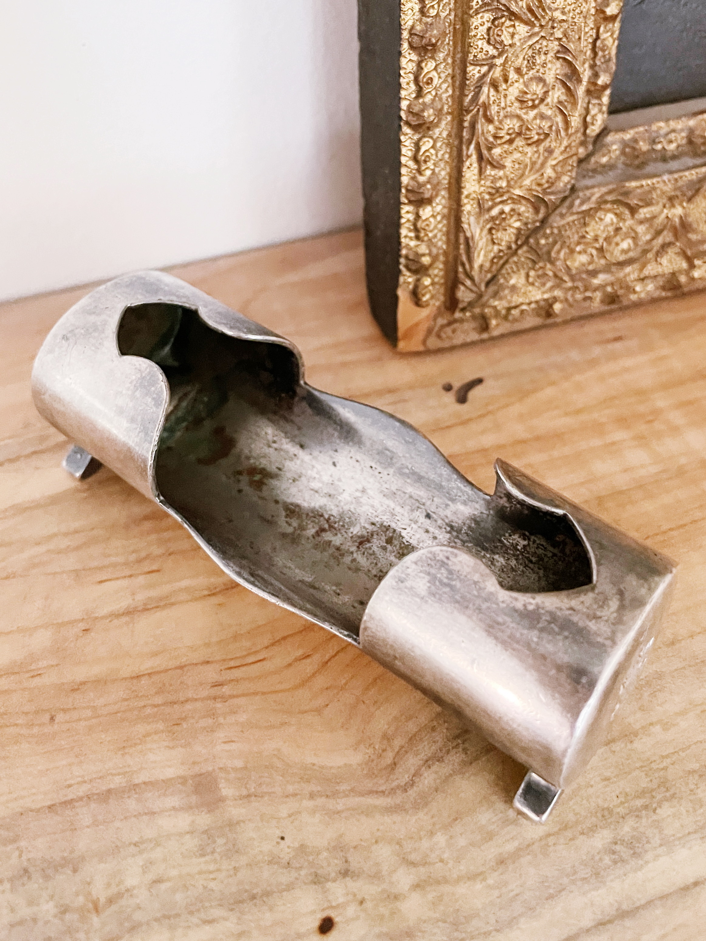 Antique Silver Plated Toothpick Holder from Regina Hotel Rome