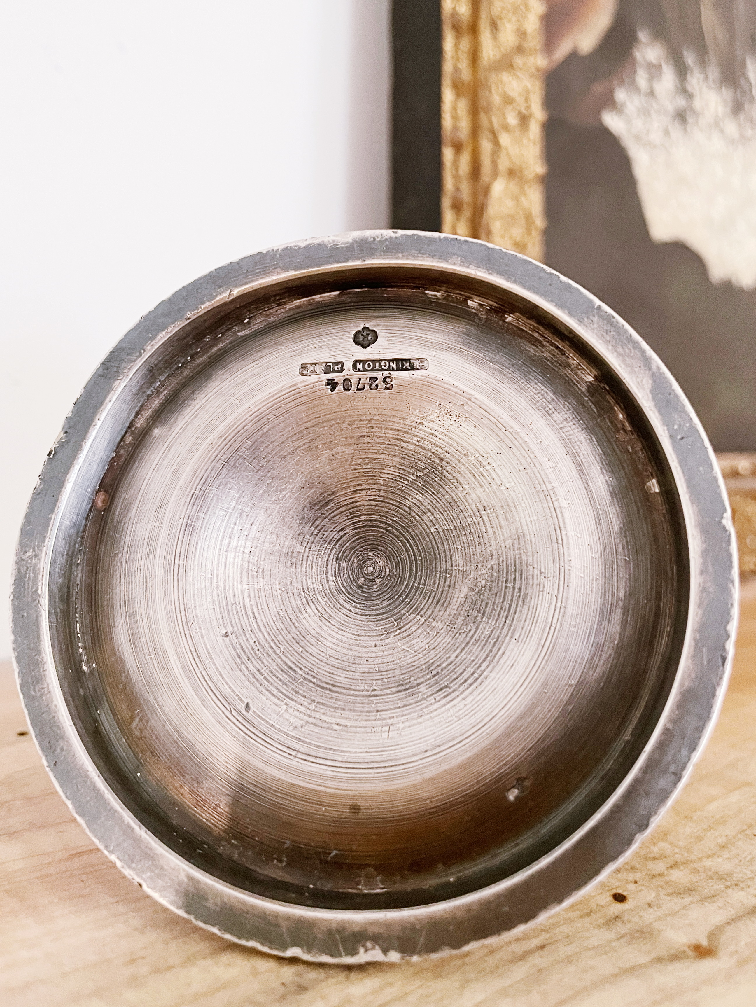 1928 Silver Plated Menu Holder from Hong Kong & Shanghai Hotels