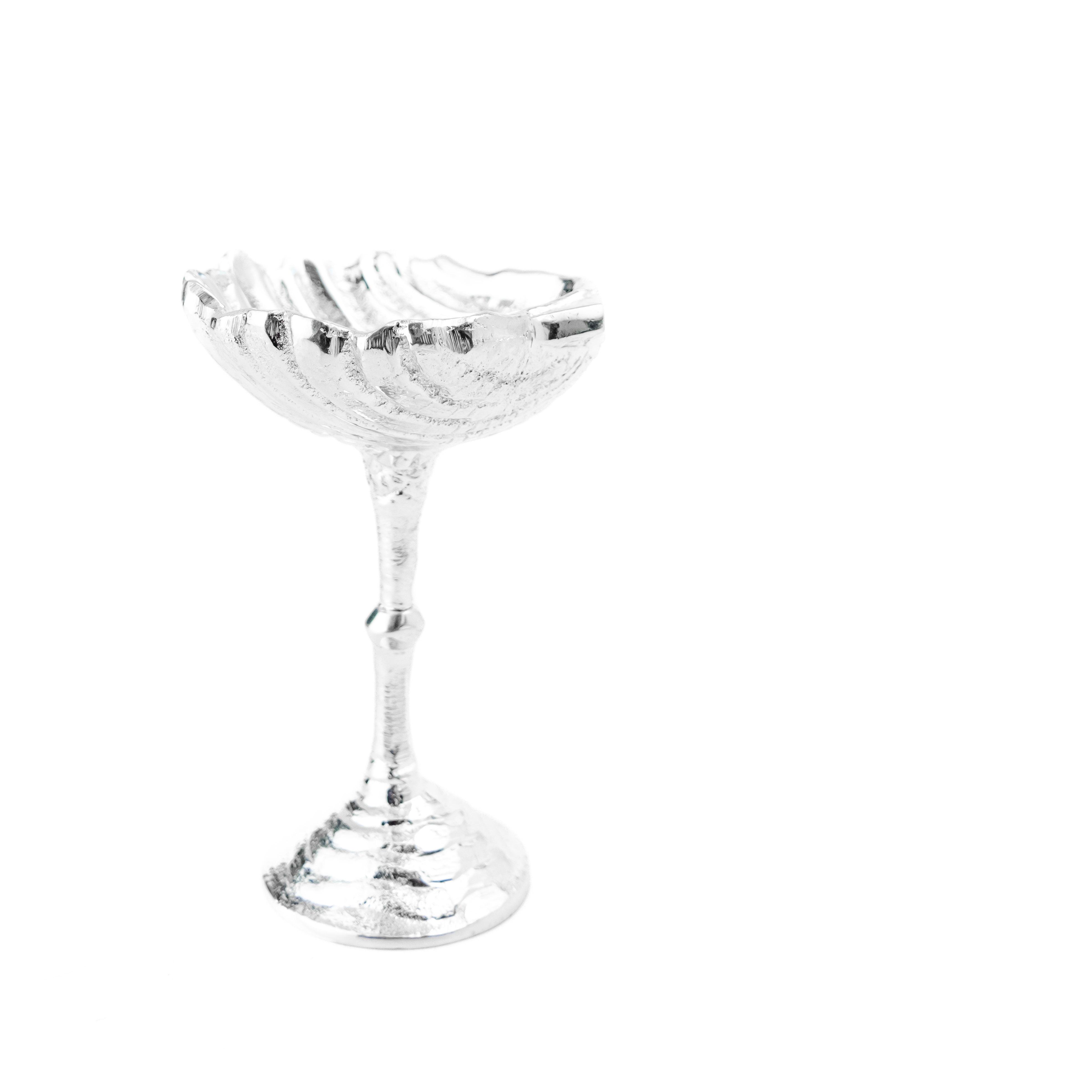 Cast White Brass Shell Cordial