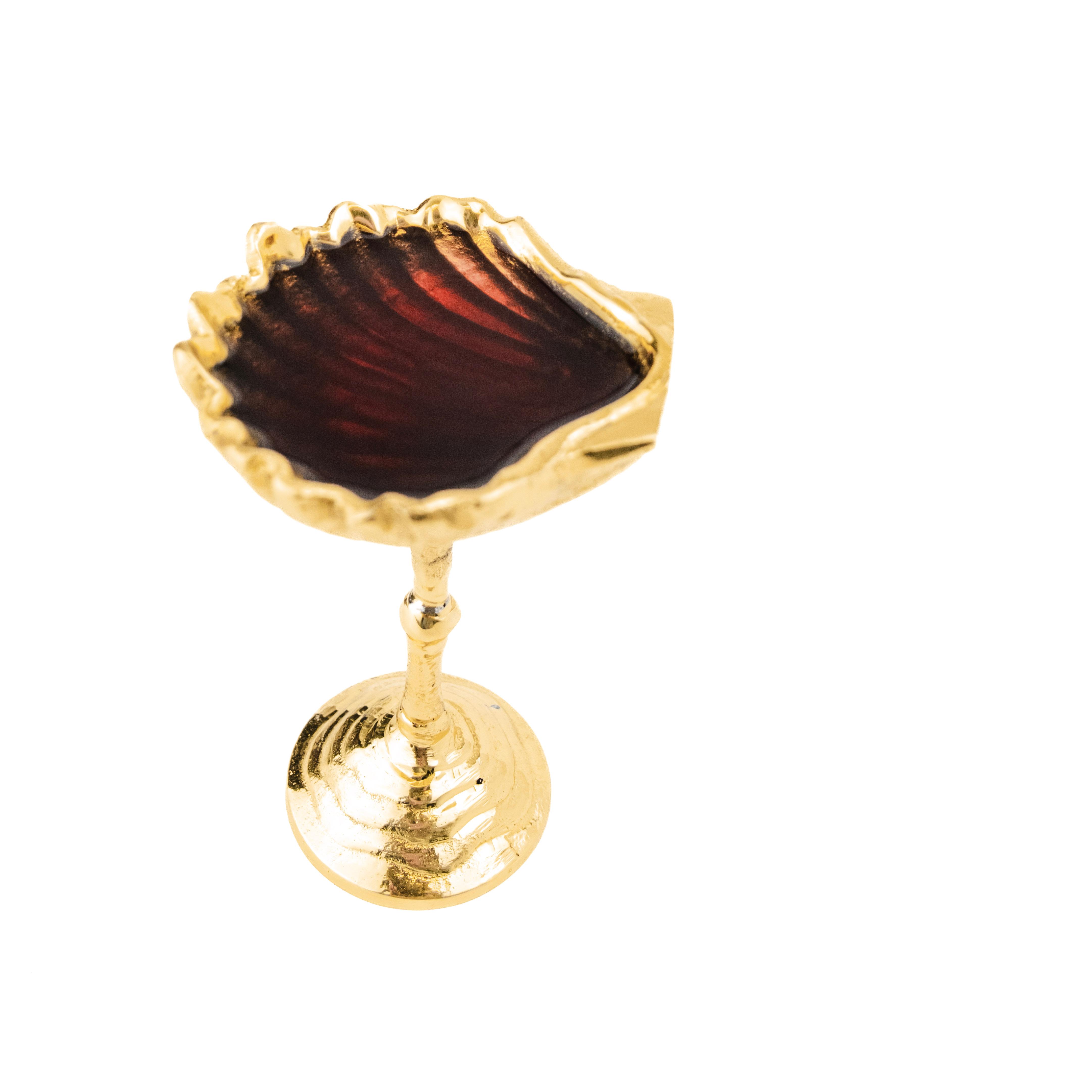 Cast Brass Shell Cordial