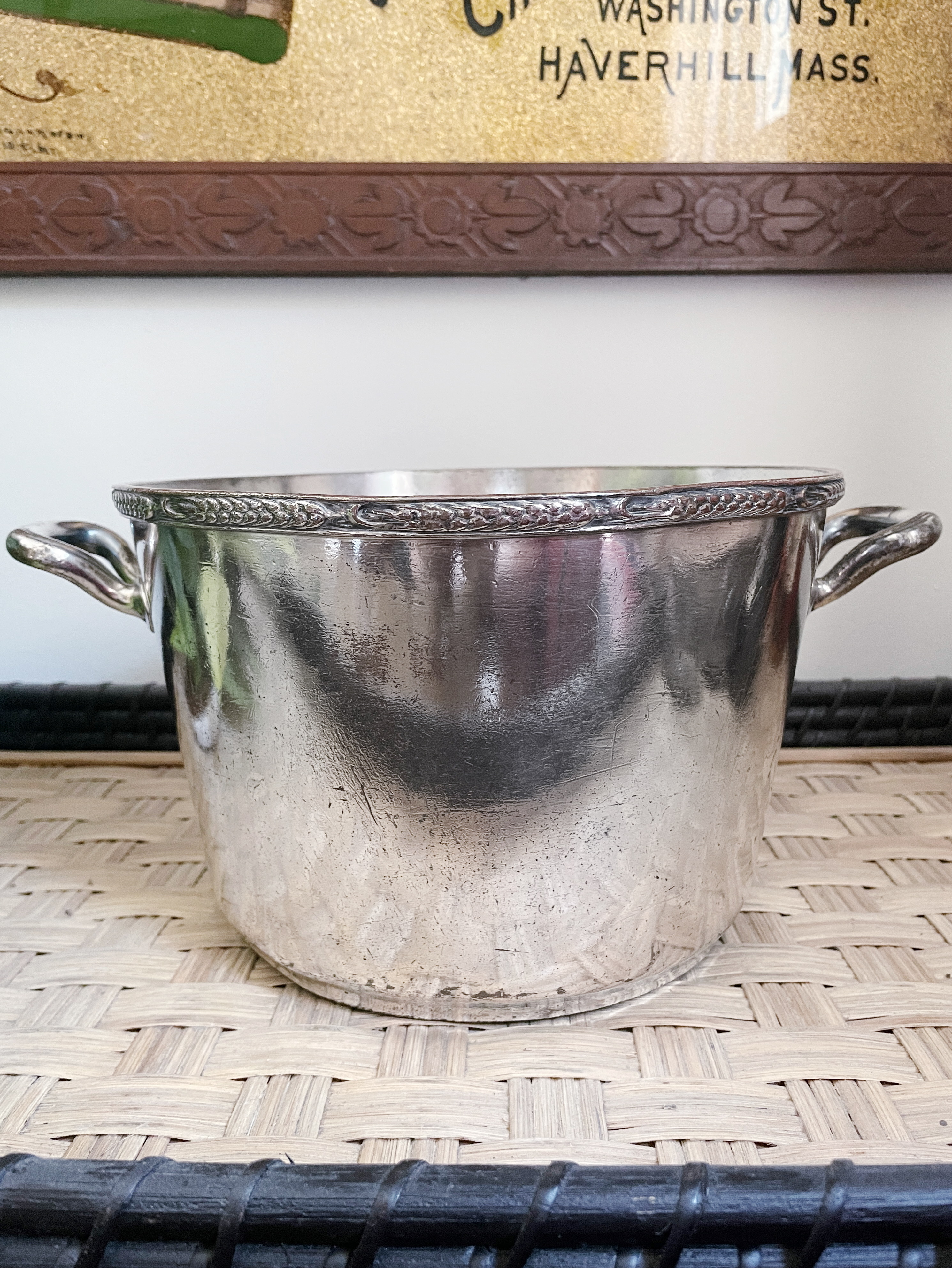 1930 Silver Plated Champagne Bucket from Hotel Pierre NYC