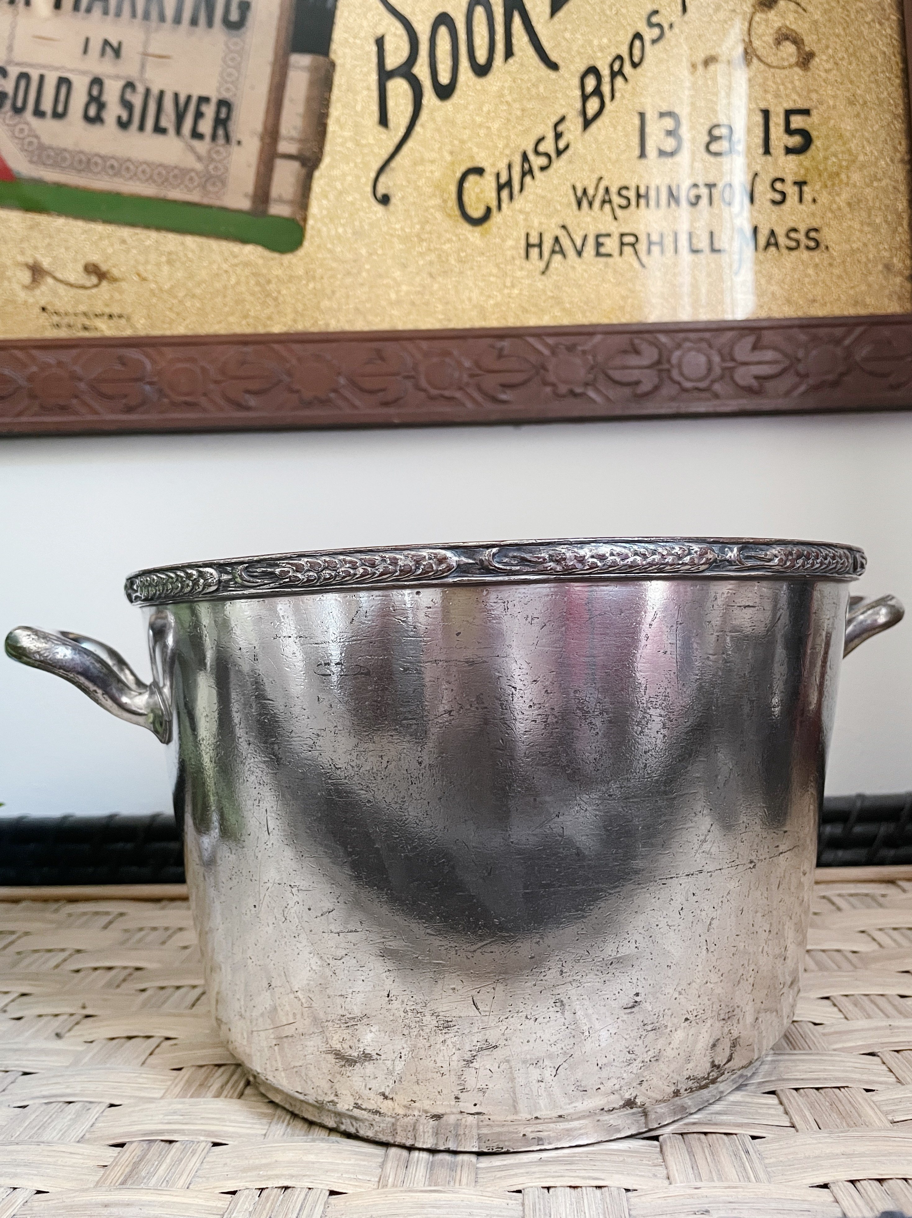 1930 Silver Plated Champagne Bucket from Hotel Pierre NYC
