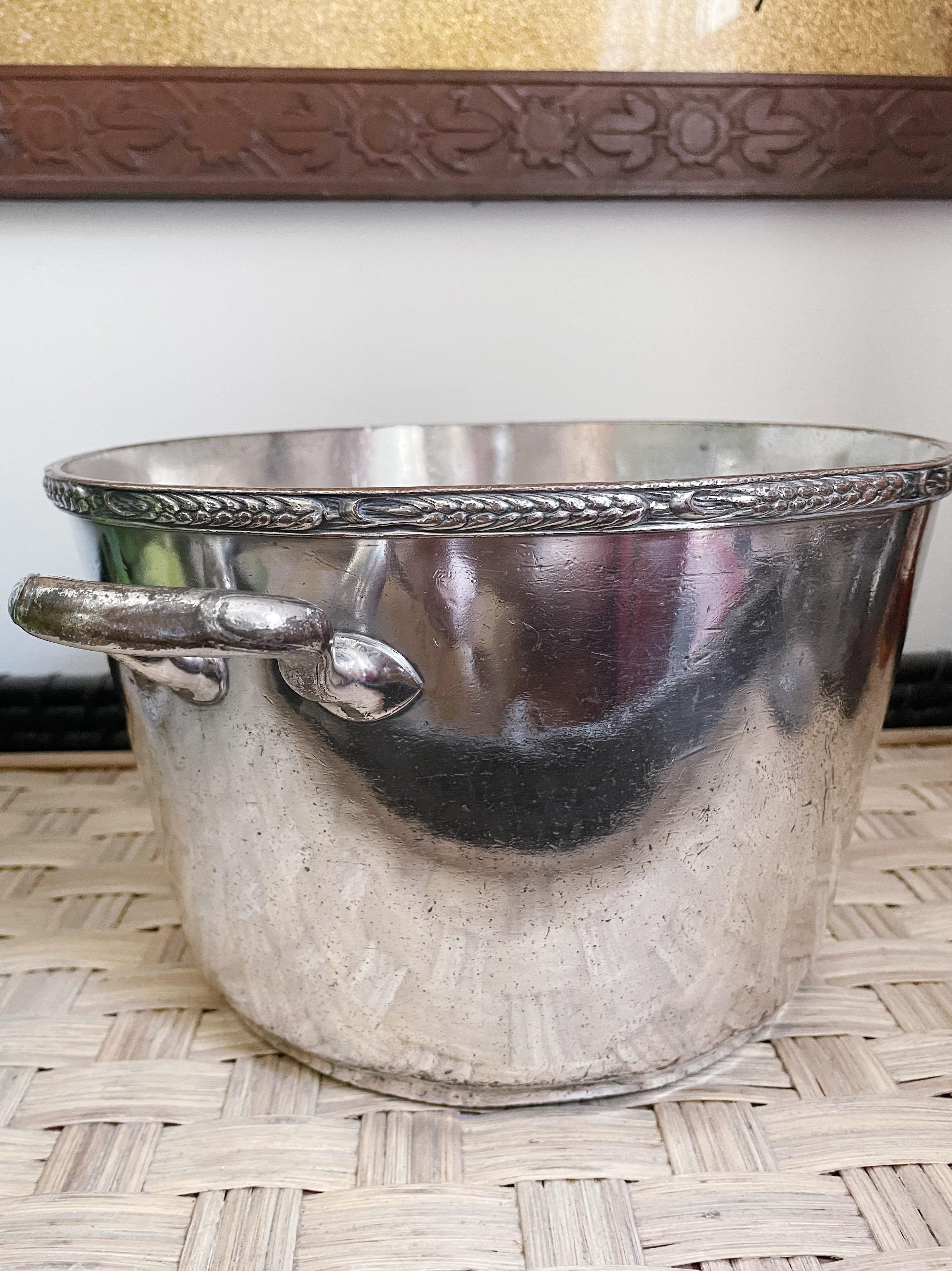 1930 Silver Plated Champagne Bucket from Hotel Pierre NYC