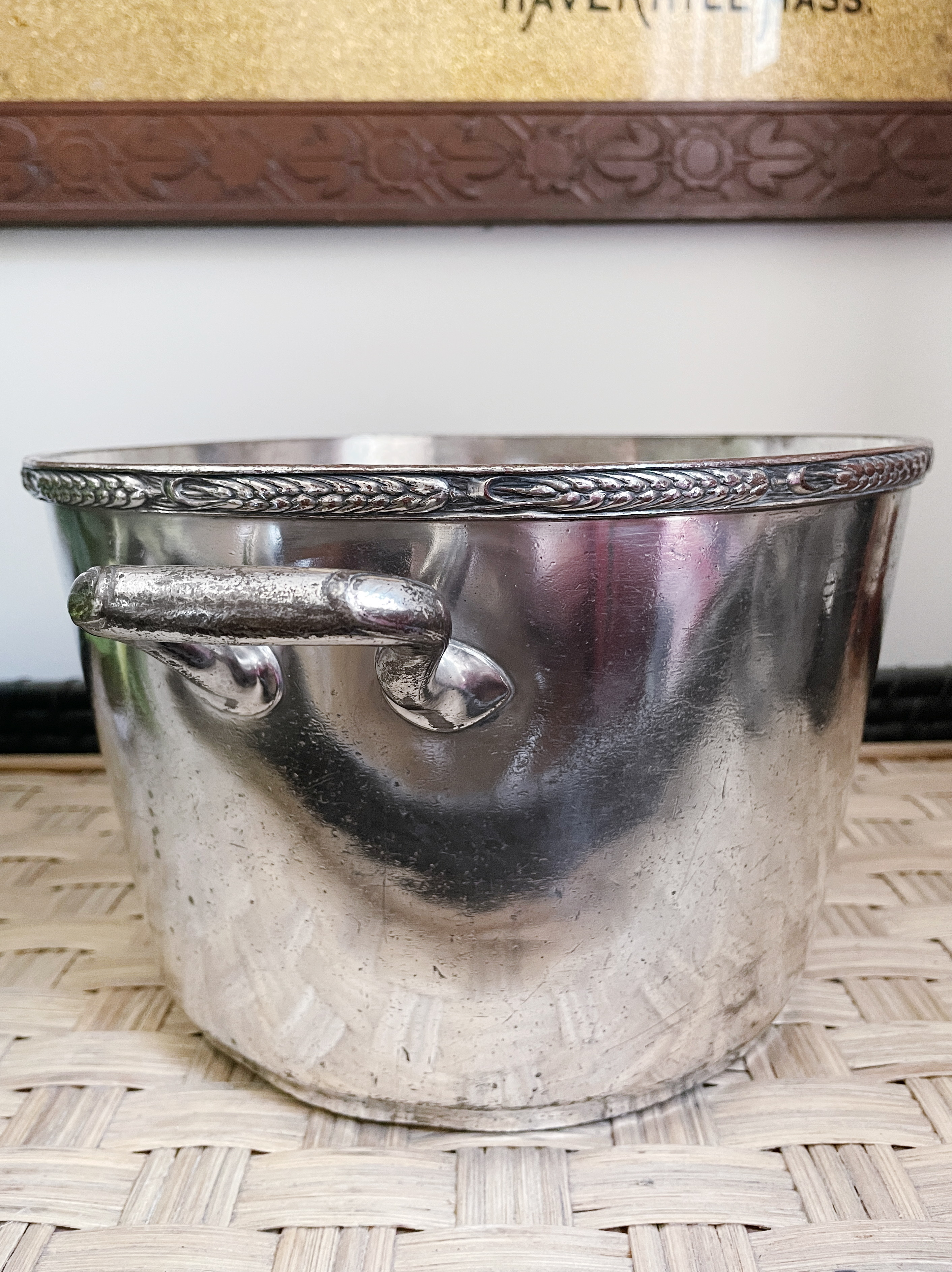 1930 Silver Plated Champagne Bucket from Hotel Pierre NYC