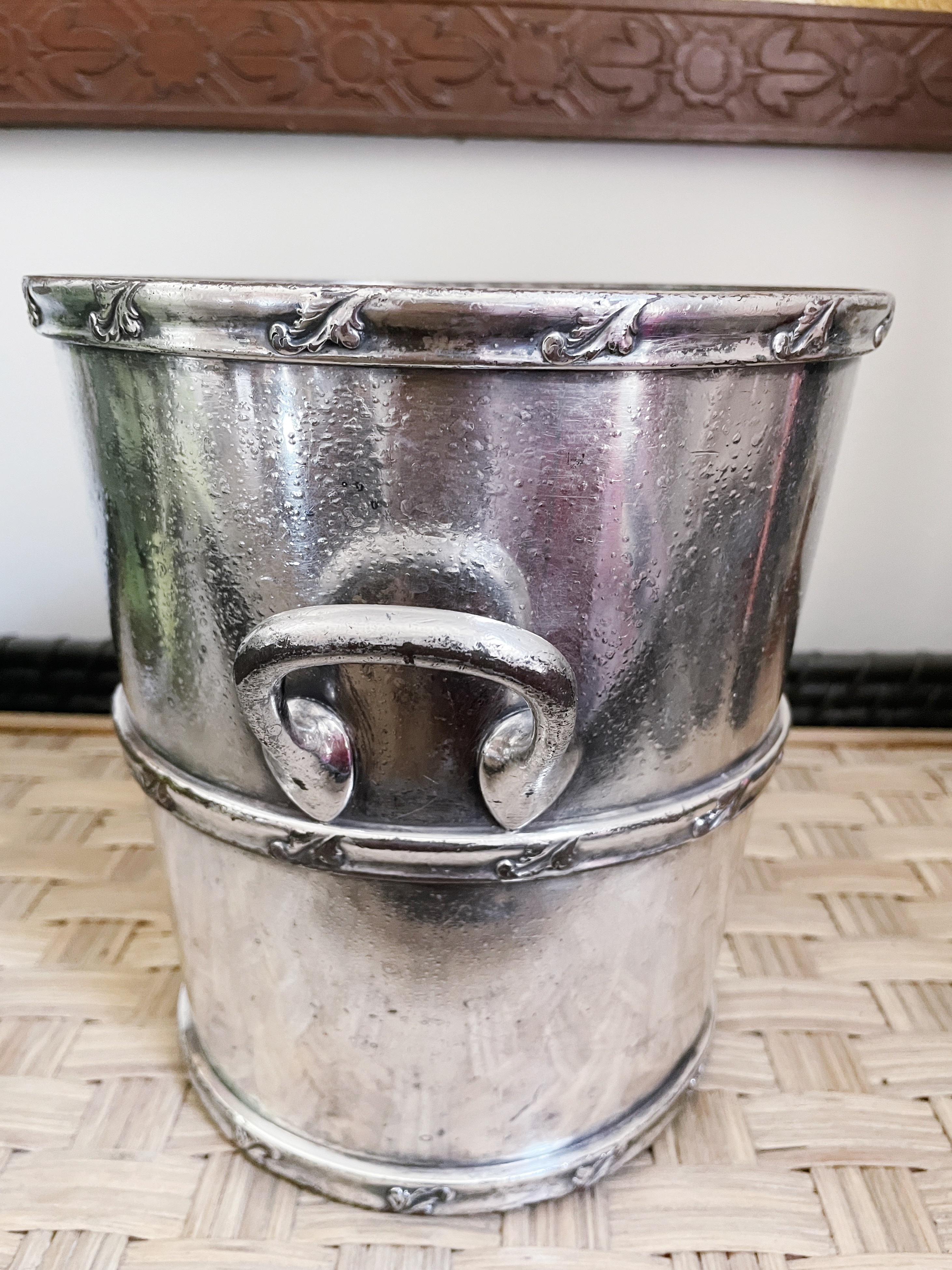 1920s Silver Plated Champagne Bucket from The Anthony Hotel in Ft Wayne IN