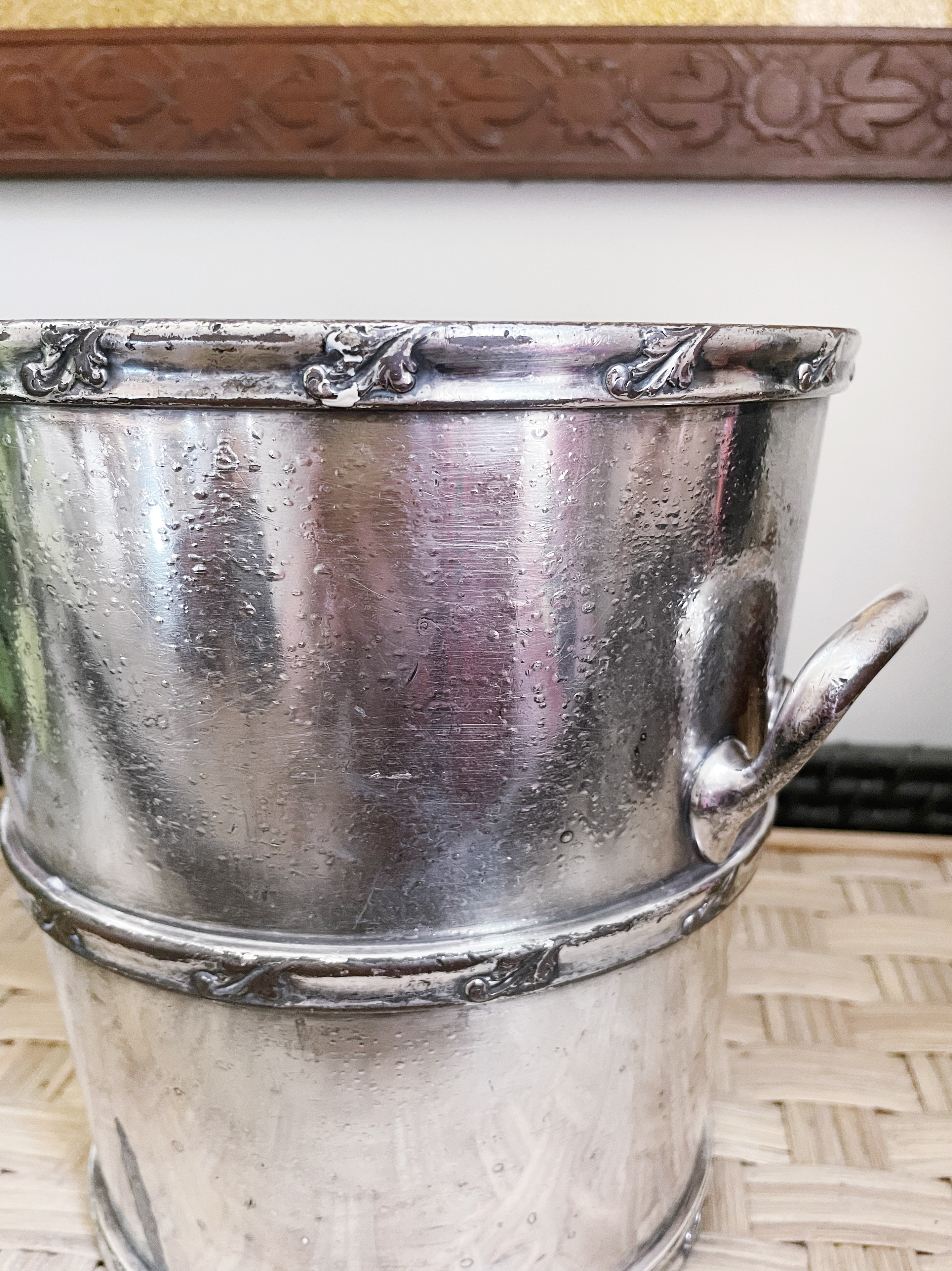 1920s Silver Plated Champagne Bucket from The Anthony Hotel in Ft Wayne IN