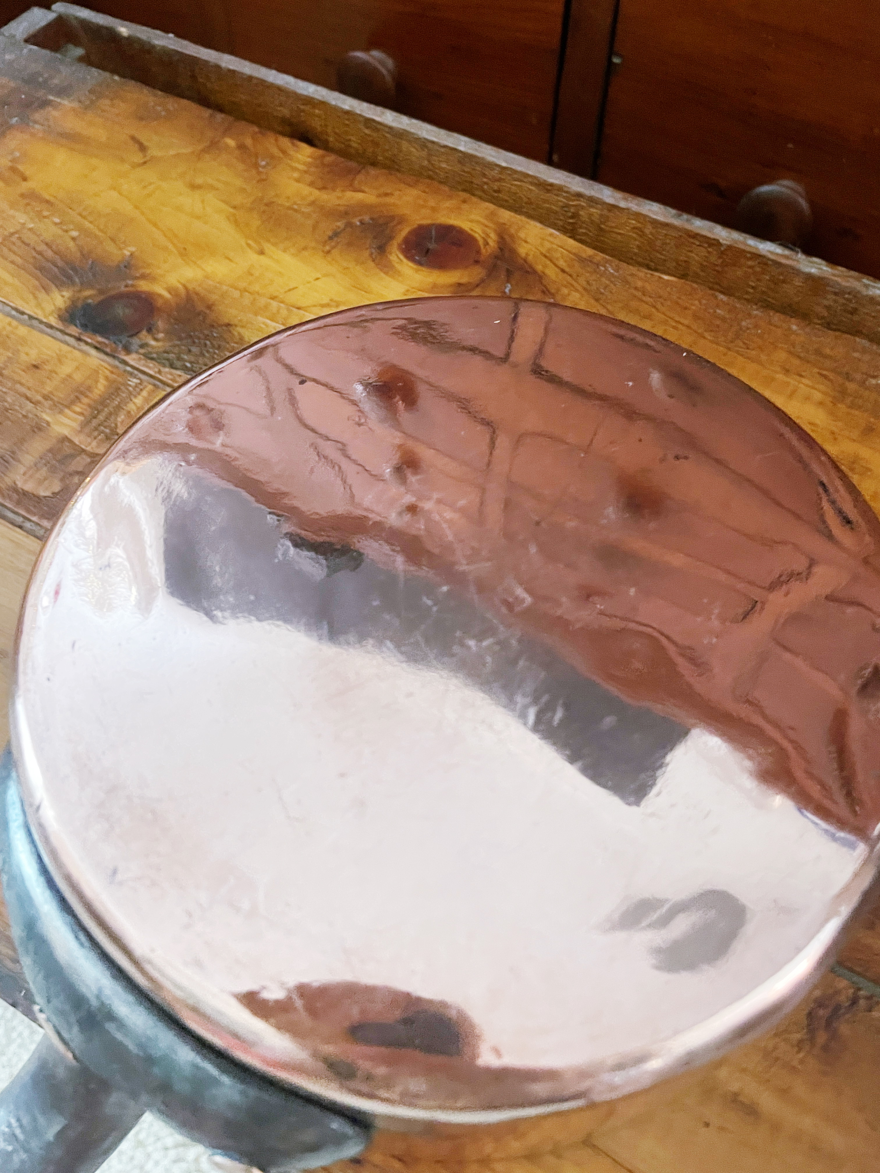 Antique Copper Pot from Voisin Restaurant in NYC