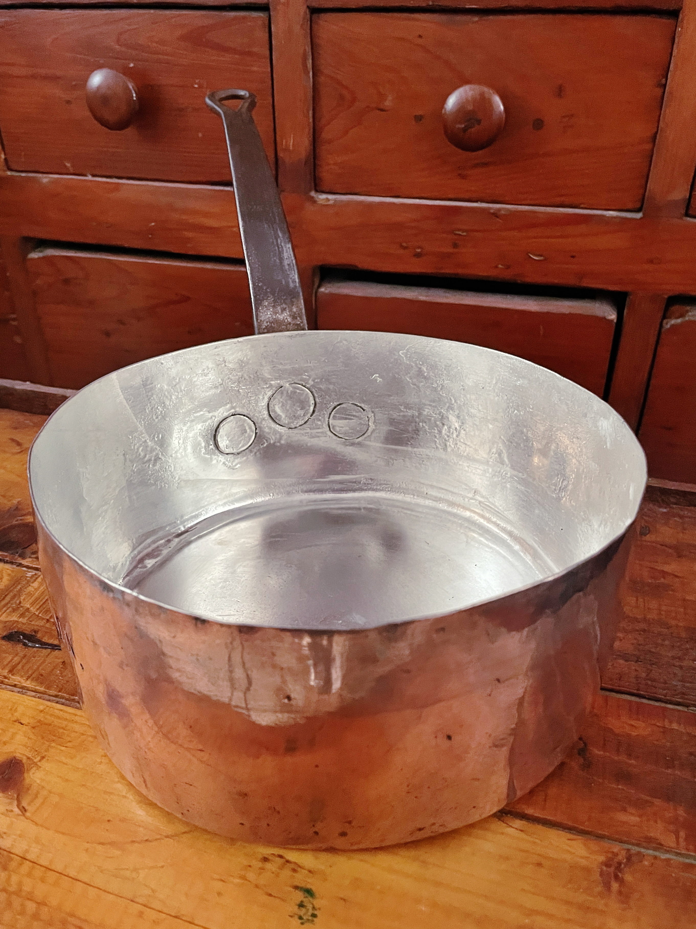 Antique Copper Pot from Voisin Restaurant NYC
