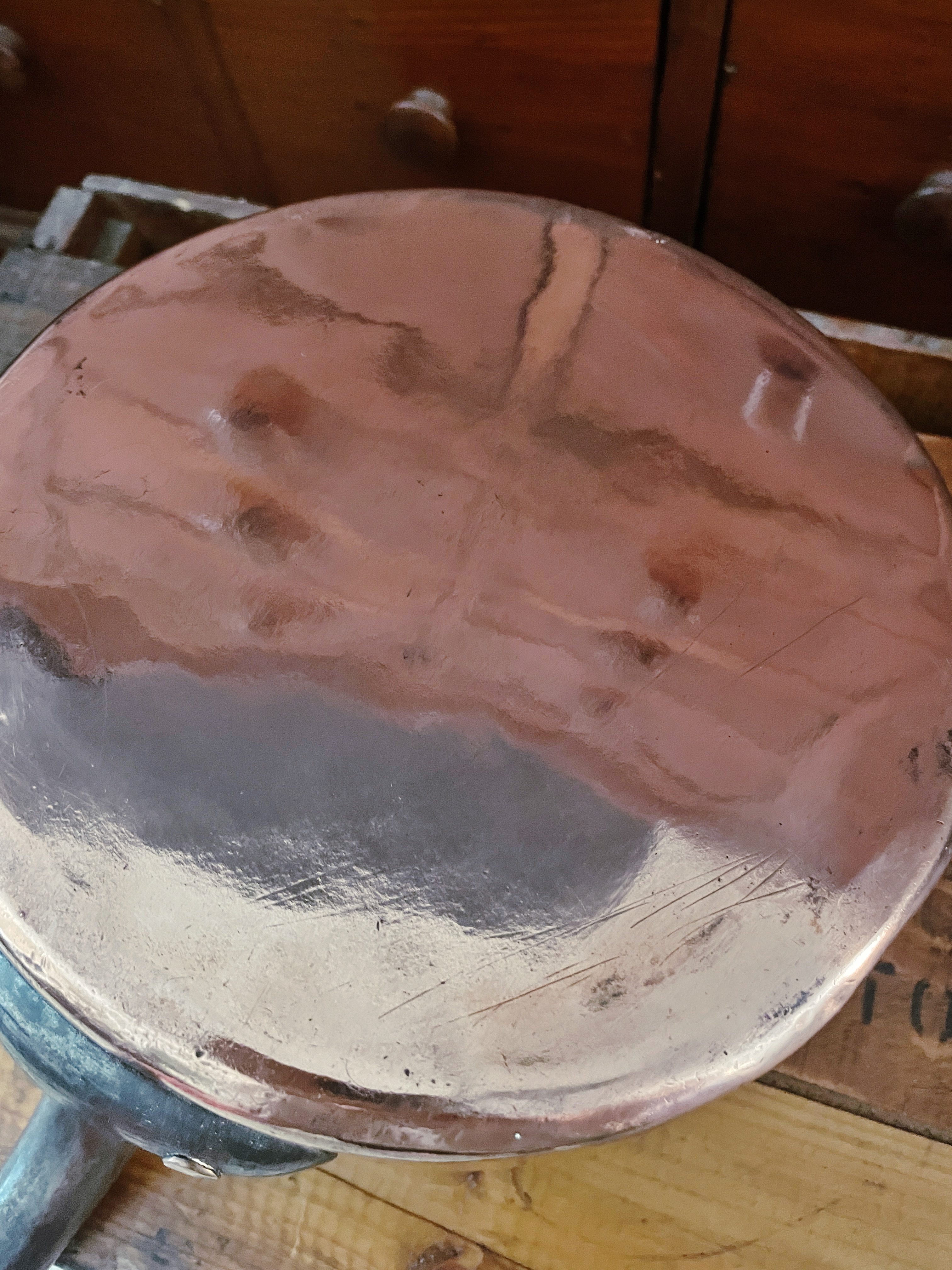 Antique Copper Pot from Voisin Restaurant NYC