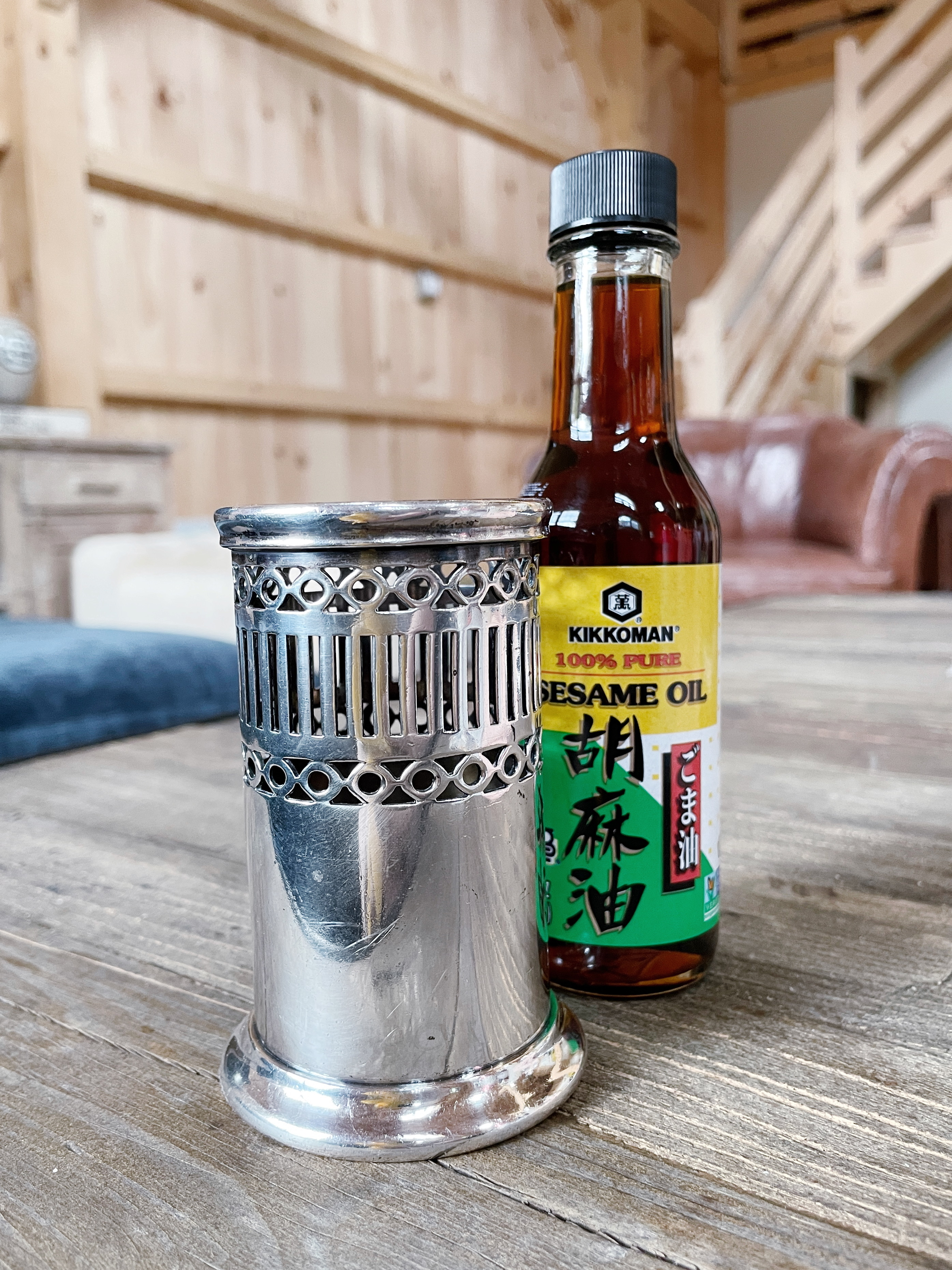 1924 Silver Plated Detroit & Cleveland Steam Navigation Company Condiment Bottle Holder