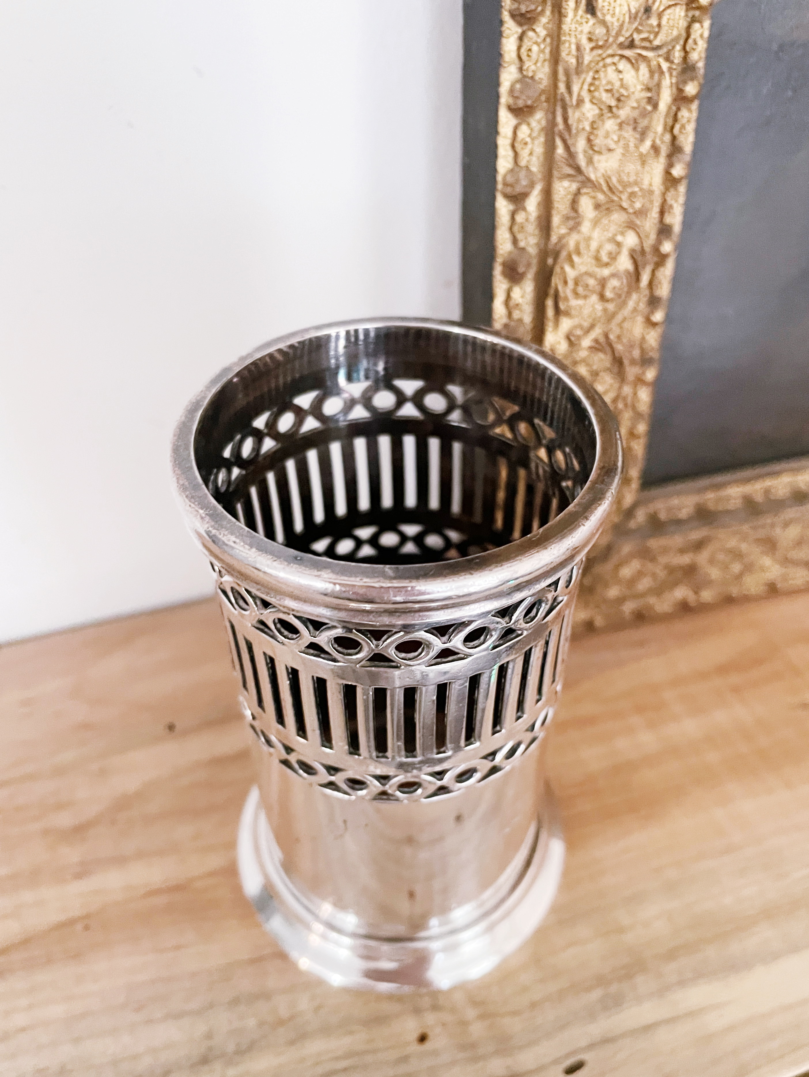 1924 Silver Plated Detroit & Cleveland Steam Navigation Company Condiment Bottle Holder