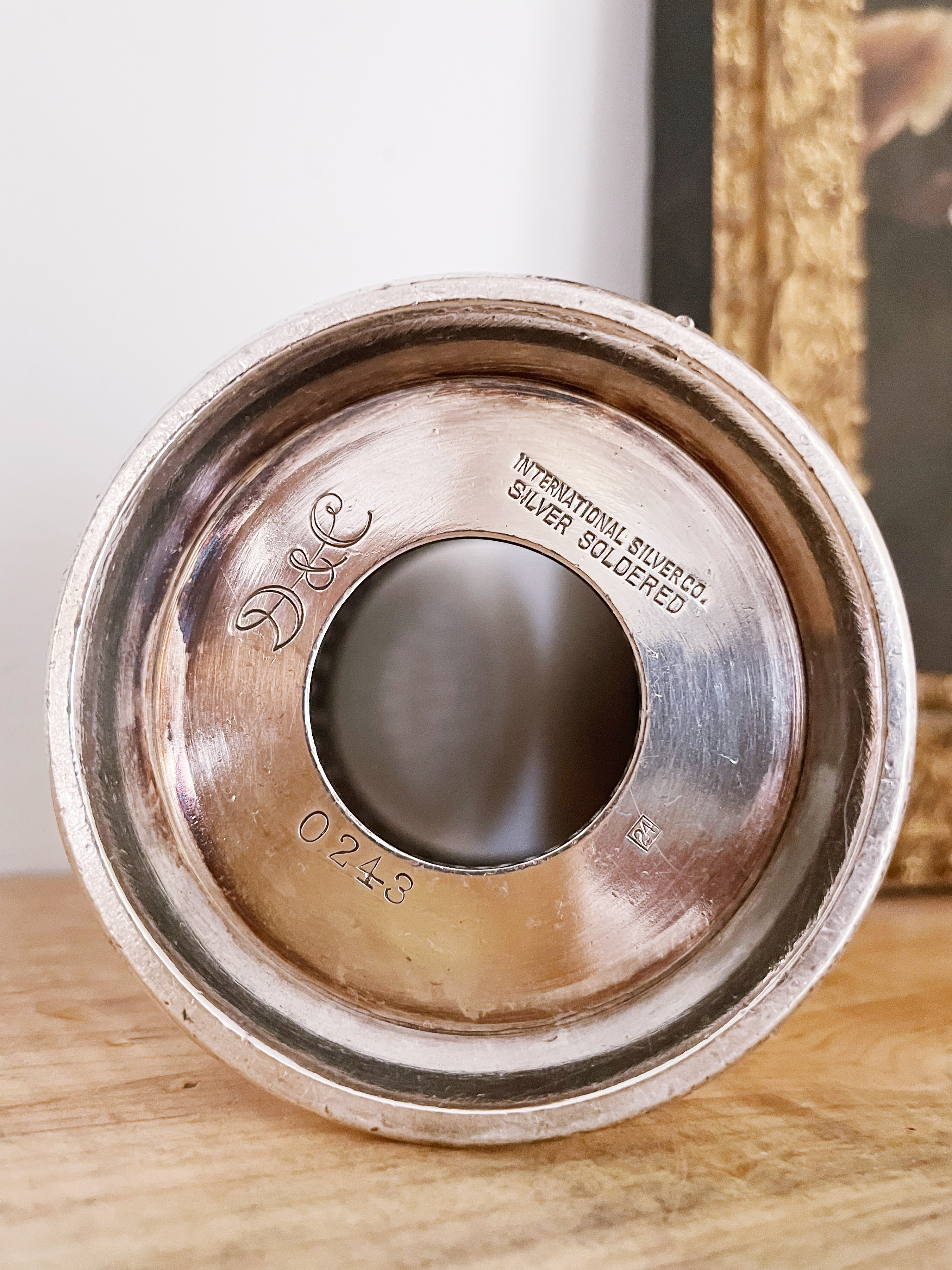 1924 Silver Plated Detroit & Cleveland Steam Navigation Company Condiment Bottle Holder