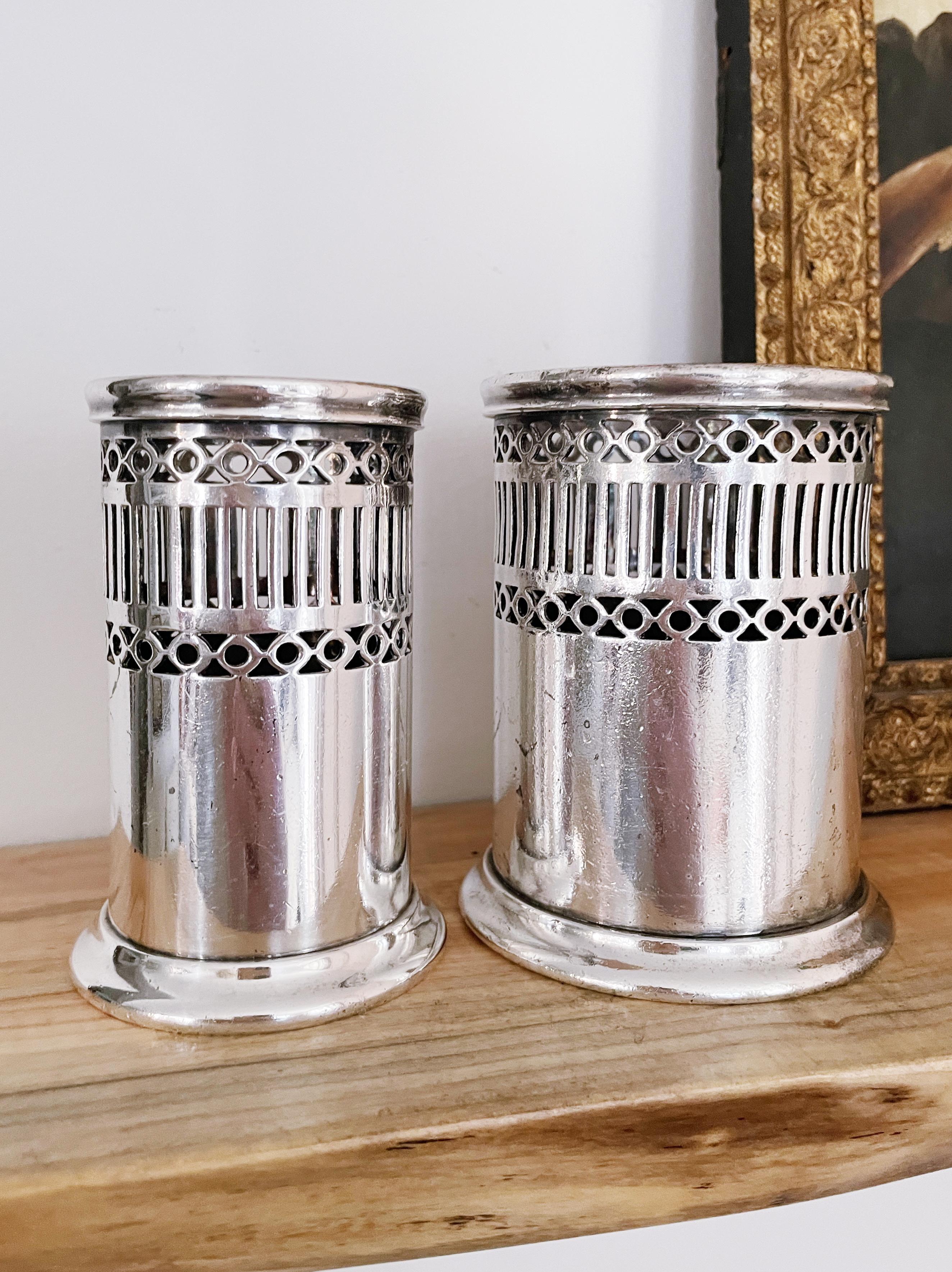 1924 Silver Plated Detroit & Cleveland Steam Navigation Company Condiment Bottle Holder